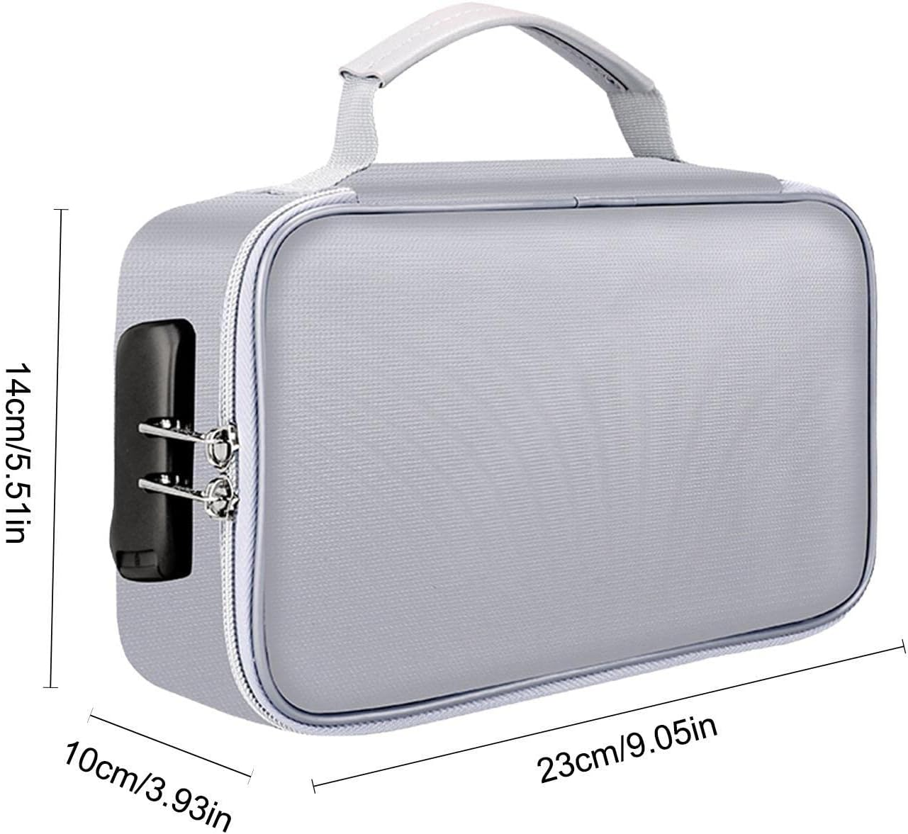 Fireproof Document Bag, Insulated Document Storage, Fireproof Passport Holder, Fireproof Document Box, Large Waterproof Fireproof File Box with Lock, Intelligent Organisation, Secured De