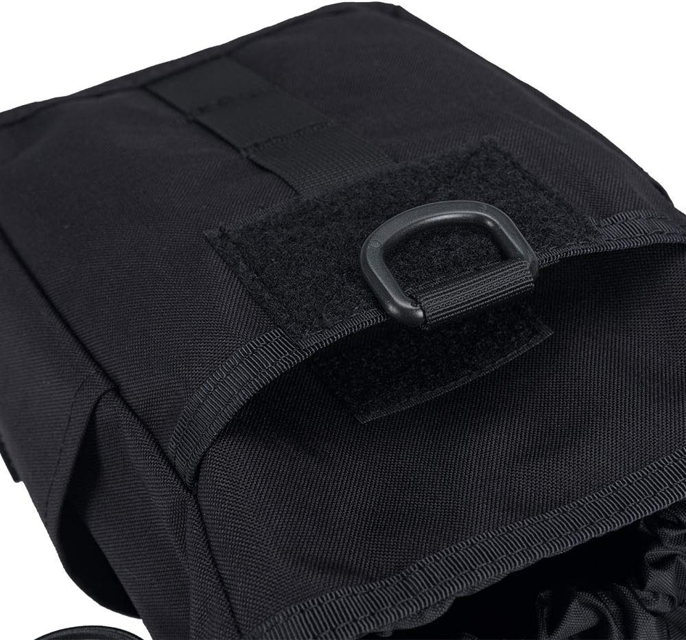 EXCELLENT ELITE SPANKER Molle Dump Pouch Drawstring Magazine Utility Pouch Folding Dump Pouch Waist Bag - Grey image number 4