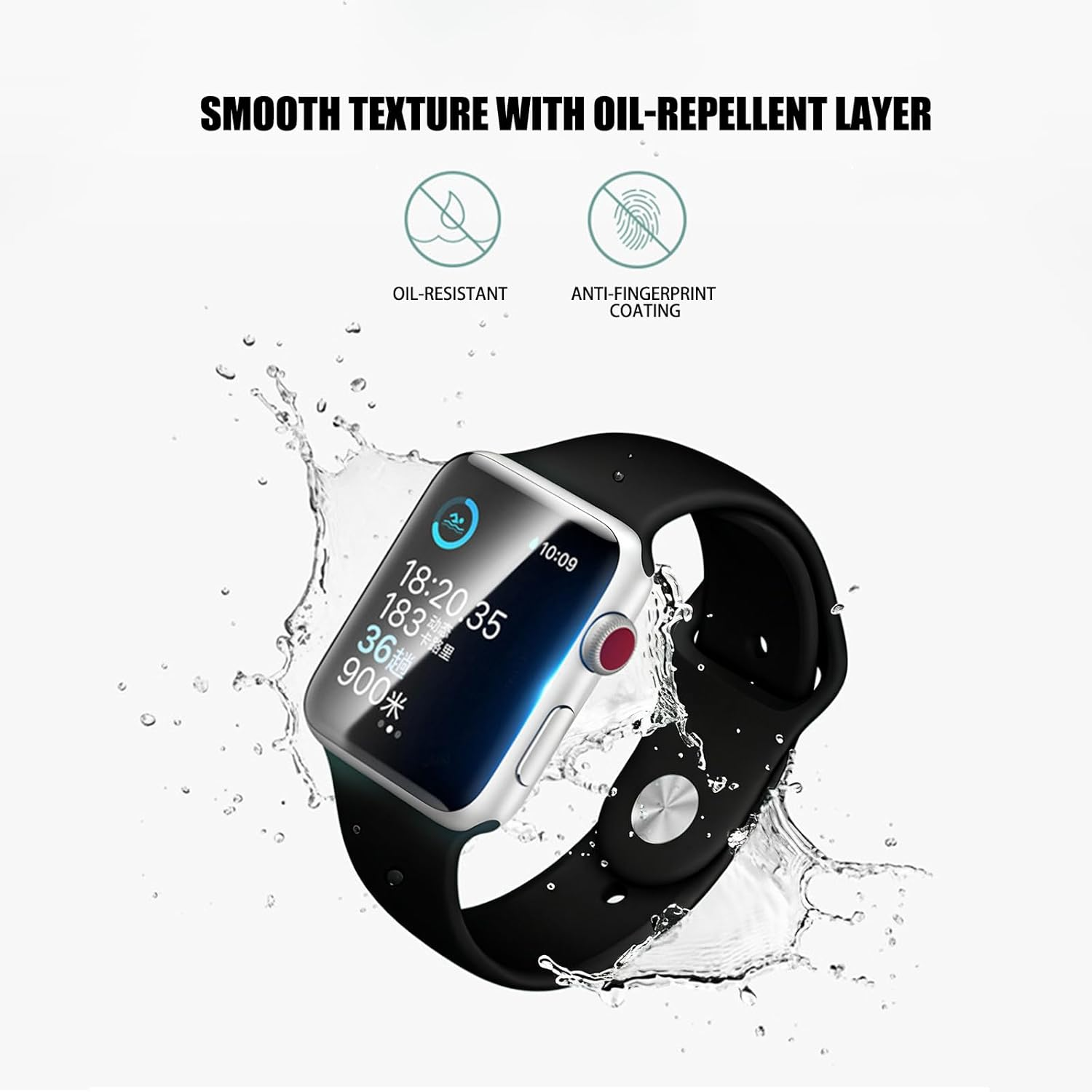 CTOUUGRS 8 Pack TPU Screen Protector for Apple Watch Series 11/10 46Mm Self Healing anti Scratch HD Clear Touch Sensitive Flexible Film Case Friendly Protection image number 4