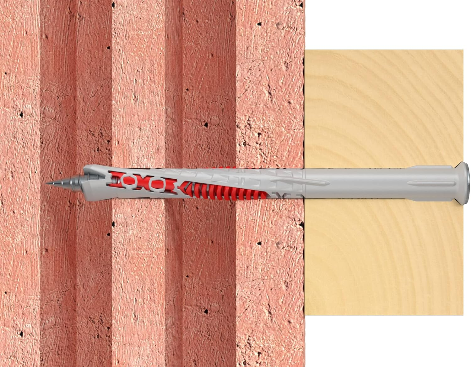 Fischer Duoxpand 8 X 120 T, Universal Dowel with Galvanised Countersunk Screw (Pack of 10), Dowels for Strong Hold, Ideal for Porous Building Materials & Close to Edge Anchors image number 6