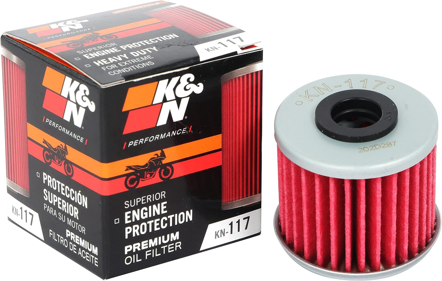 K&N Premium Oil Filter KN-117 - Motorcycle/Powersports image number 5
