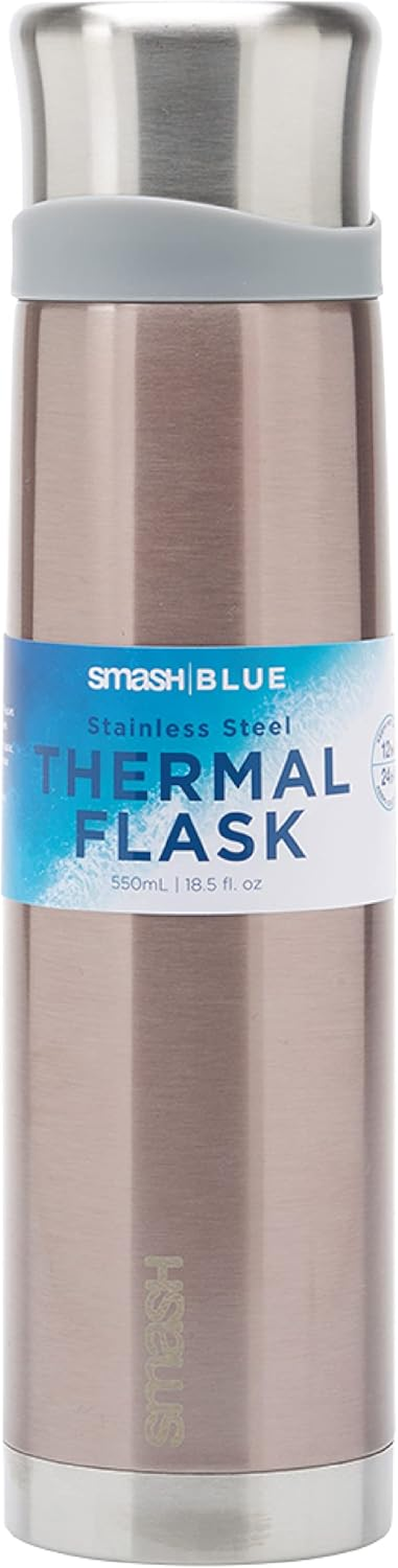 Smash Stainless Steel Vacuum Insulated Flask &ndash; 550Ml | Dual Wall, Leak-Proof & Bpa-Free | Keeps Drinks Hot or Cold | Durable Thermal Flask/Bottle for Work, School, Gym, Footy & Outdoors image number 2