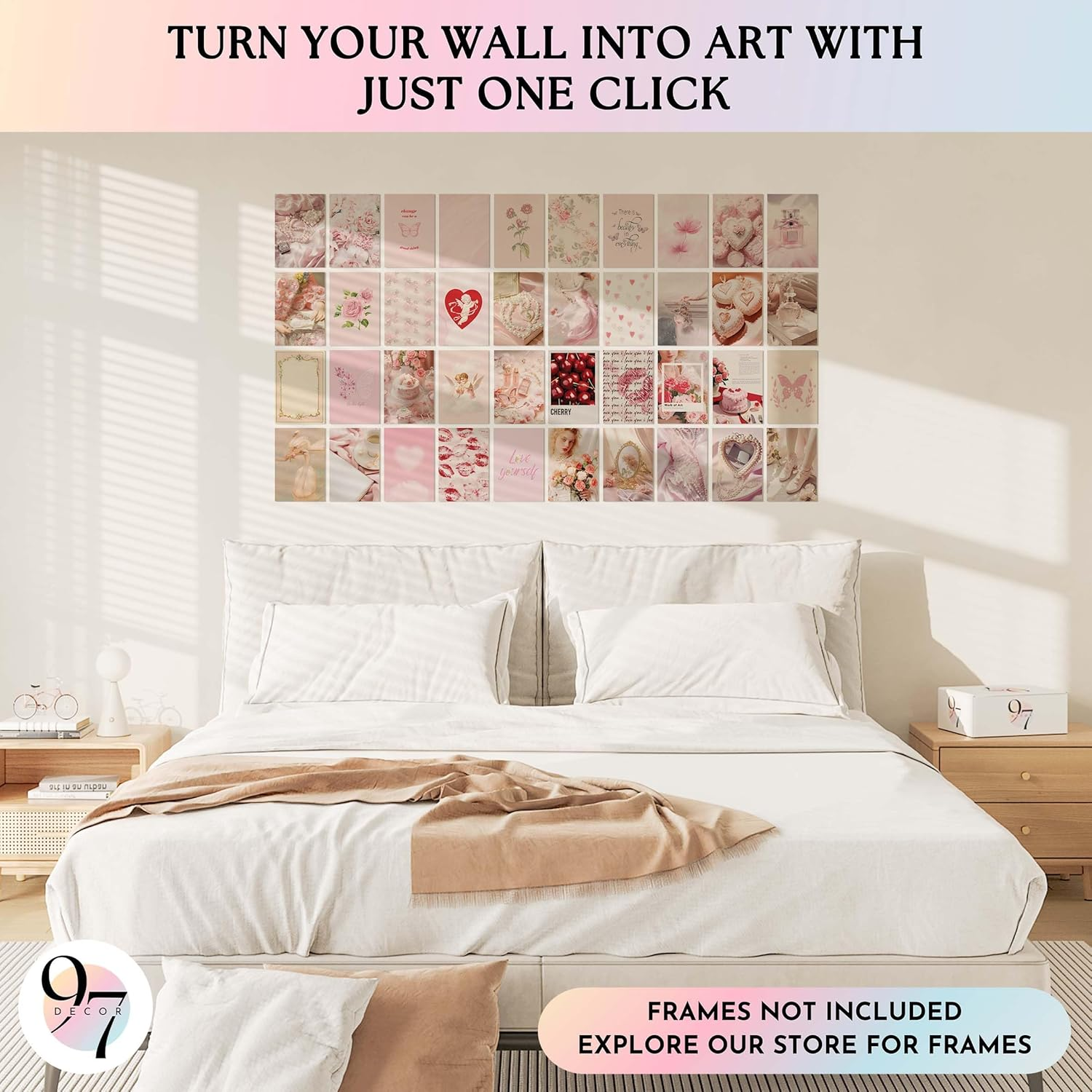 97 Decor Coquette Room Decor - Pink Coquette Posters, Coquette Aesthetic Room Decor, Vintage Coquette Decor, Coquette Wall Decor, Coquette Photo Collage Pack Bedroom Pictures (4X6 Inch | 10X15 Cm) image number 3