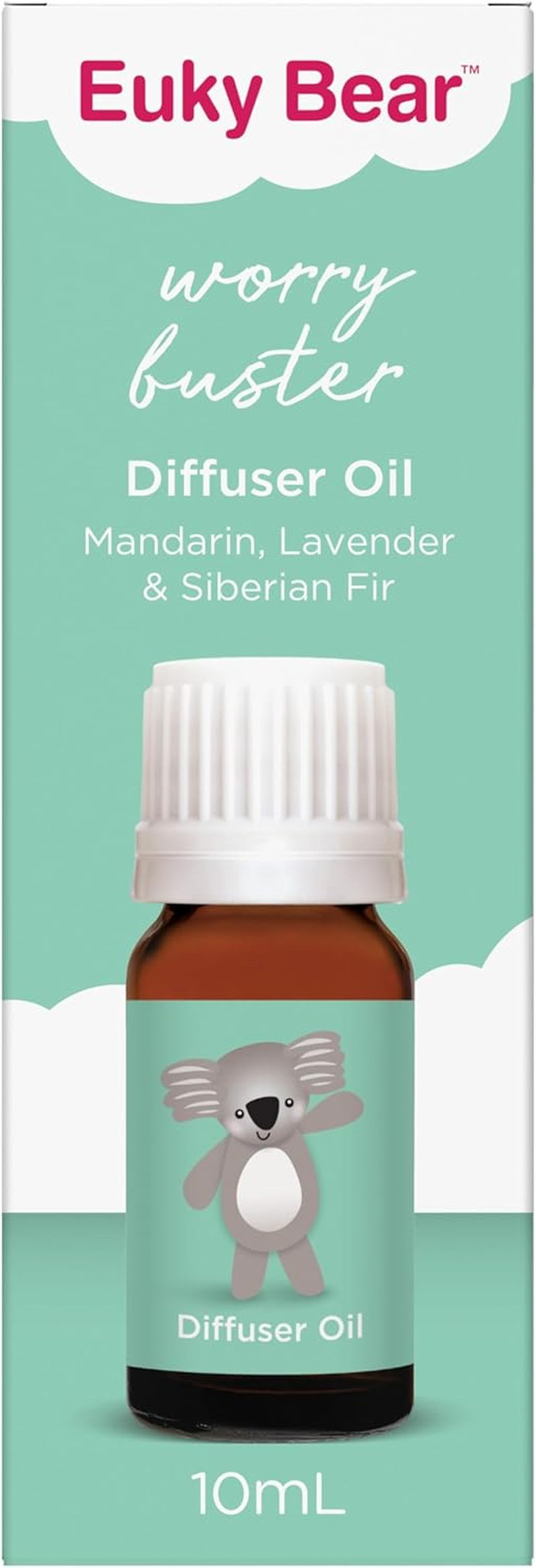 Euky Bear Worry Buster 10Ml, Relax, Soothing, Mandarin, Lavender & Siberian Fir Diffuser Oil image number 4