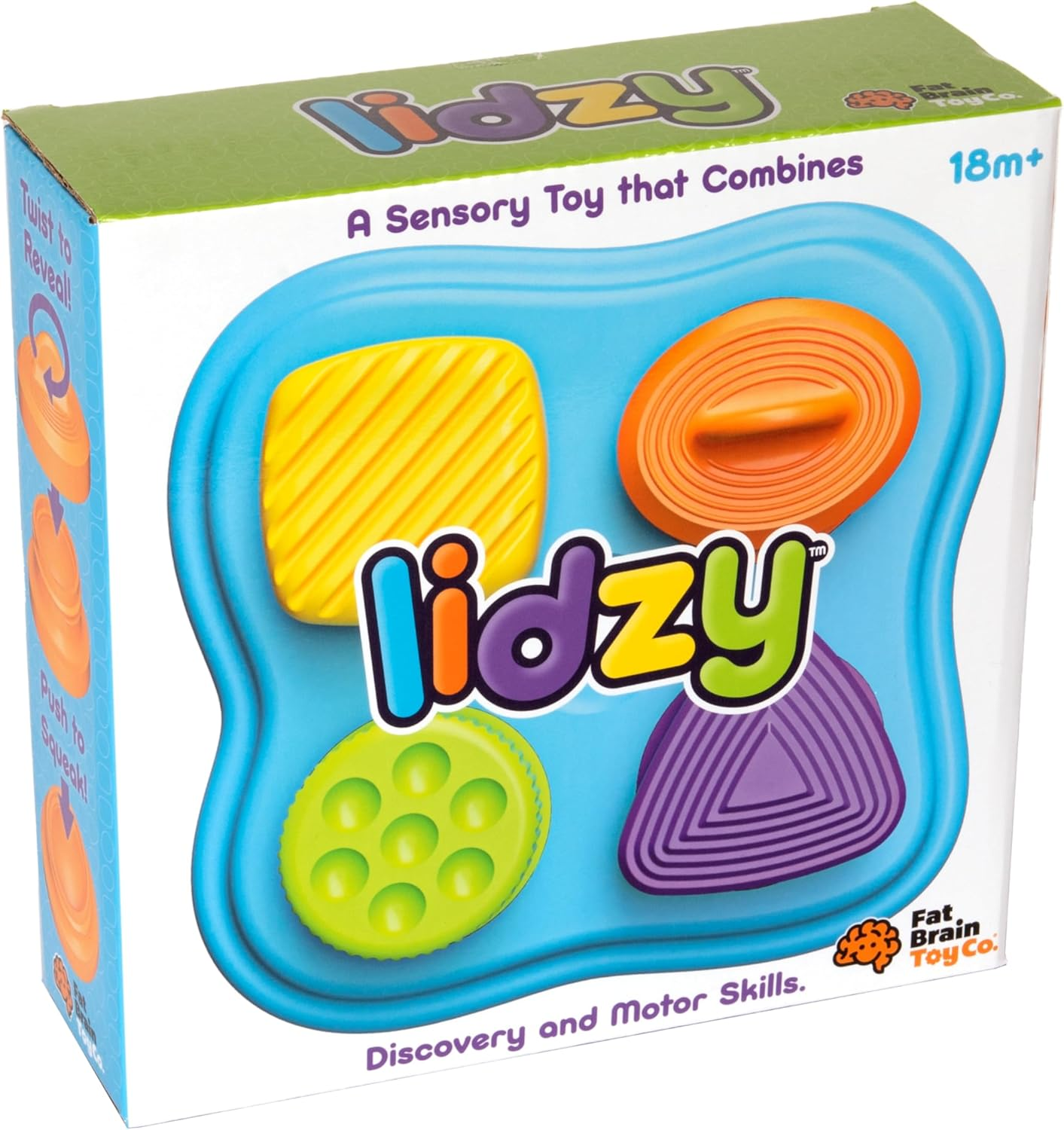 Fat Brain Toy Co Lidzy BPA Free Interactive Sensory Baby/Infant/Toddler Toy 18M+ image number 4