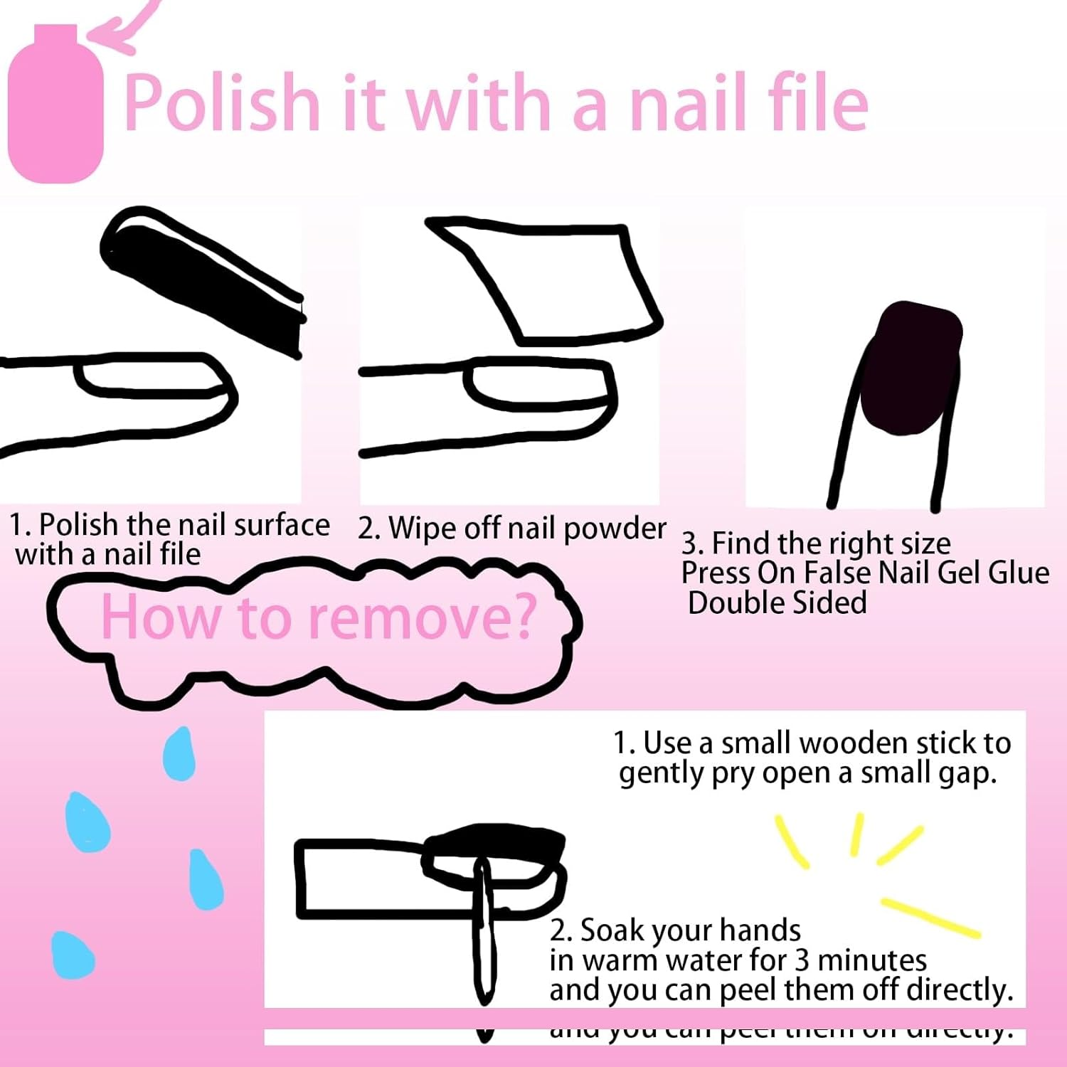 Sandanfine Press on Fake Nails, Red Almond Nails, Almond Fake Nails 24 Pieces Including Various Sizes