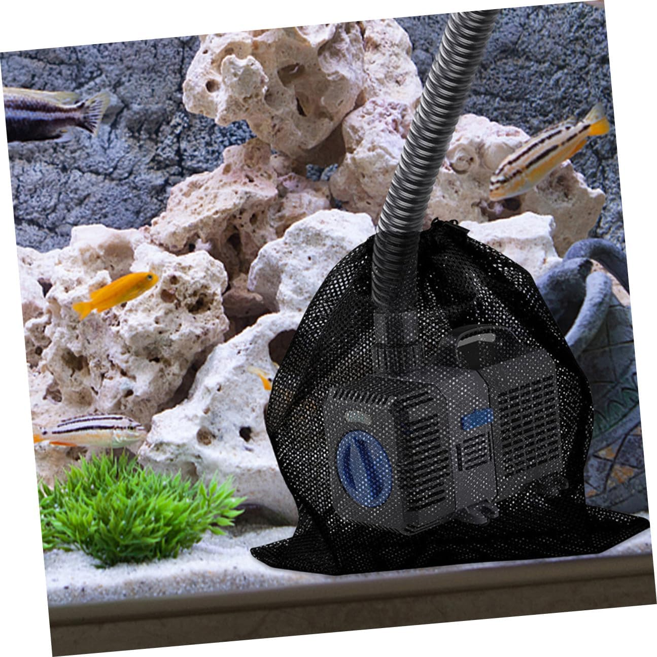 4Pcs Large Pump Filter Bags with Drawstring Mesh Barrier Pouch for Swimming Pool Pumps High Capacity for Aquariums and Fish Tanks image number 5