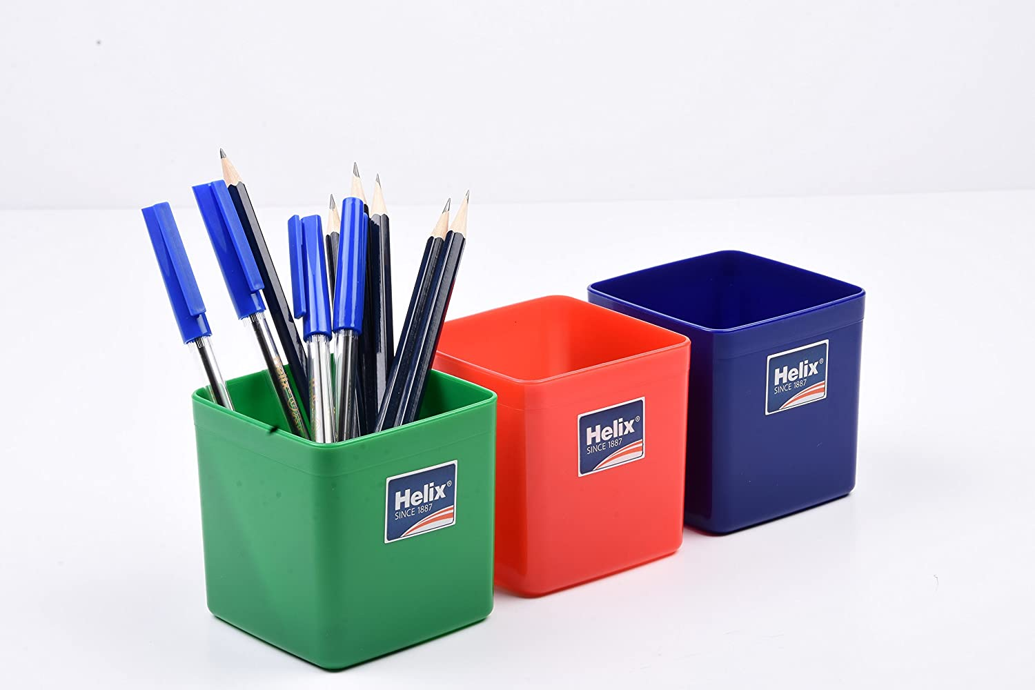 Helix Empty Pencil Pots - (Pack of 12 in Assorted Colours) image number 3