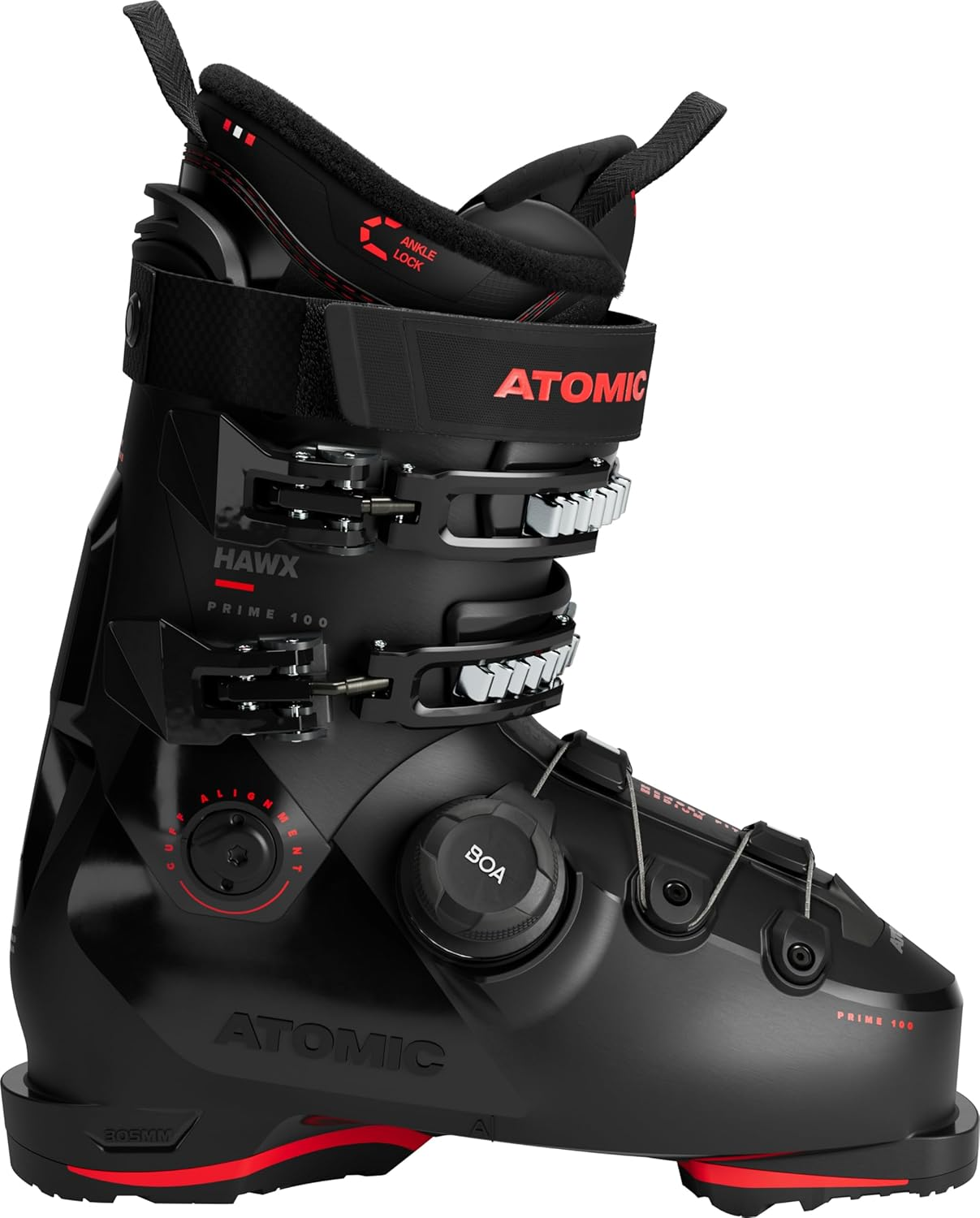 Atomic Unisex - Adult HAWX Prime 100 BOA Alpine Boots, Black/Red, 42/43 image number 2