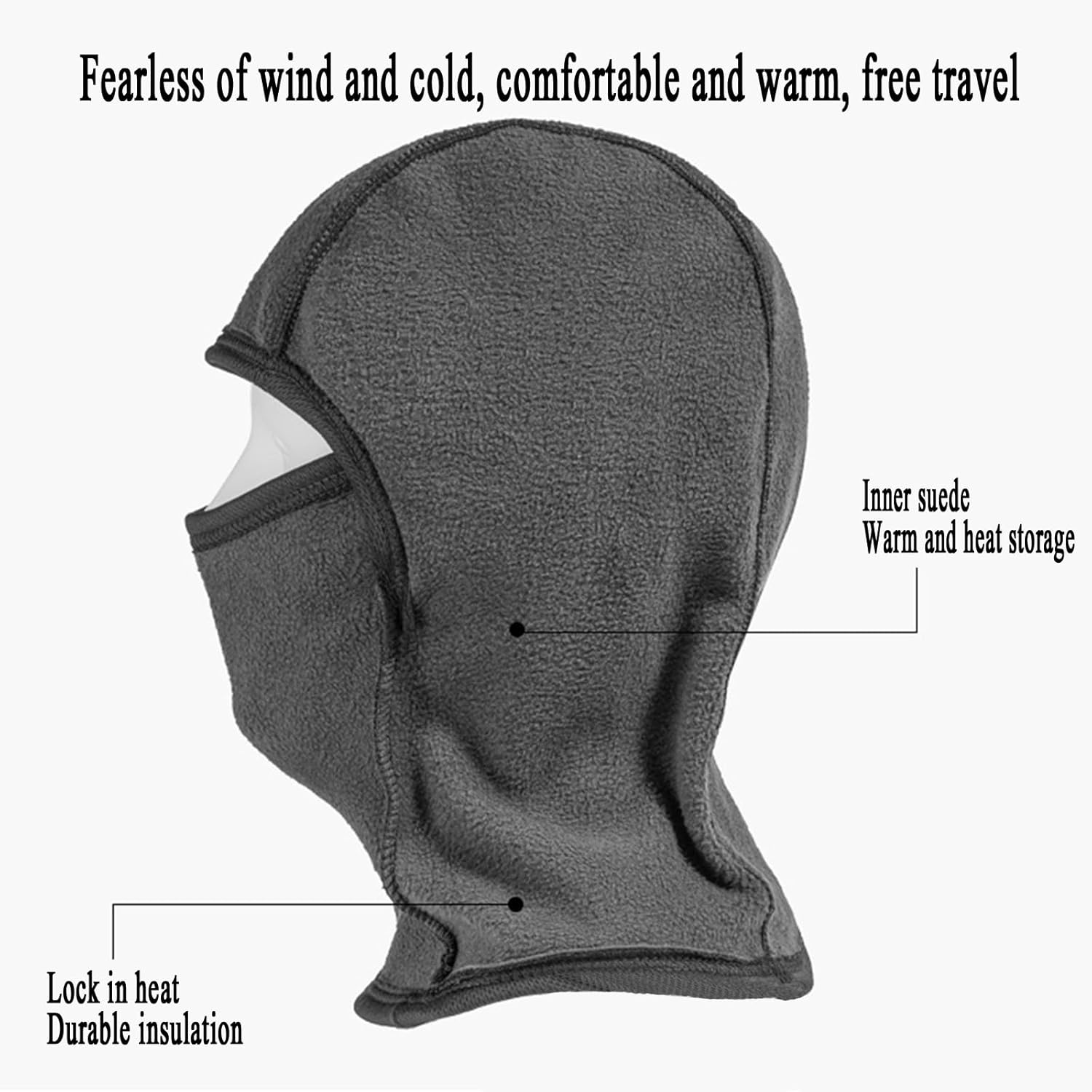 XUTONG Cold Weather Balaclavas, 2-Pack, Full Face Masks, UV Protection, Windproof, for Skiing & Motorcycling image number 4