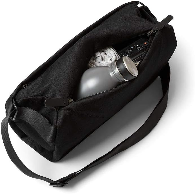 Bellroy Sling Bag (Unisex Compact Crossbody Bag, Multiple Compartments, Water-Resistant Materials, Holds Phone, Camera & Water Bottle) - Melbourne Black - Bronze image number 5