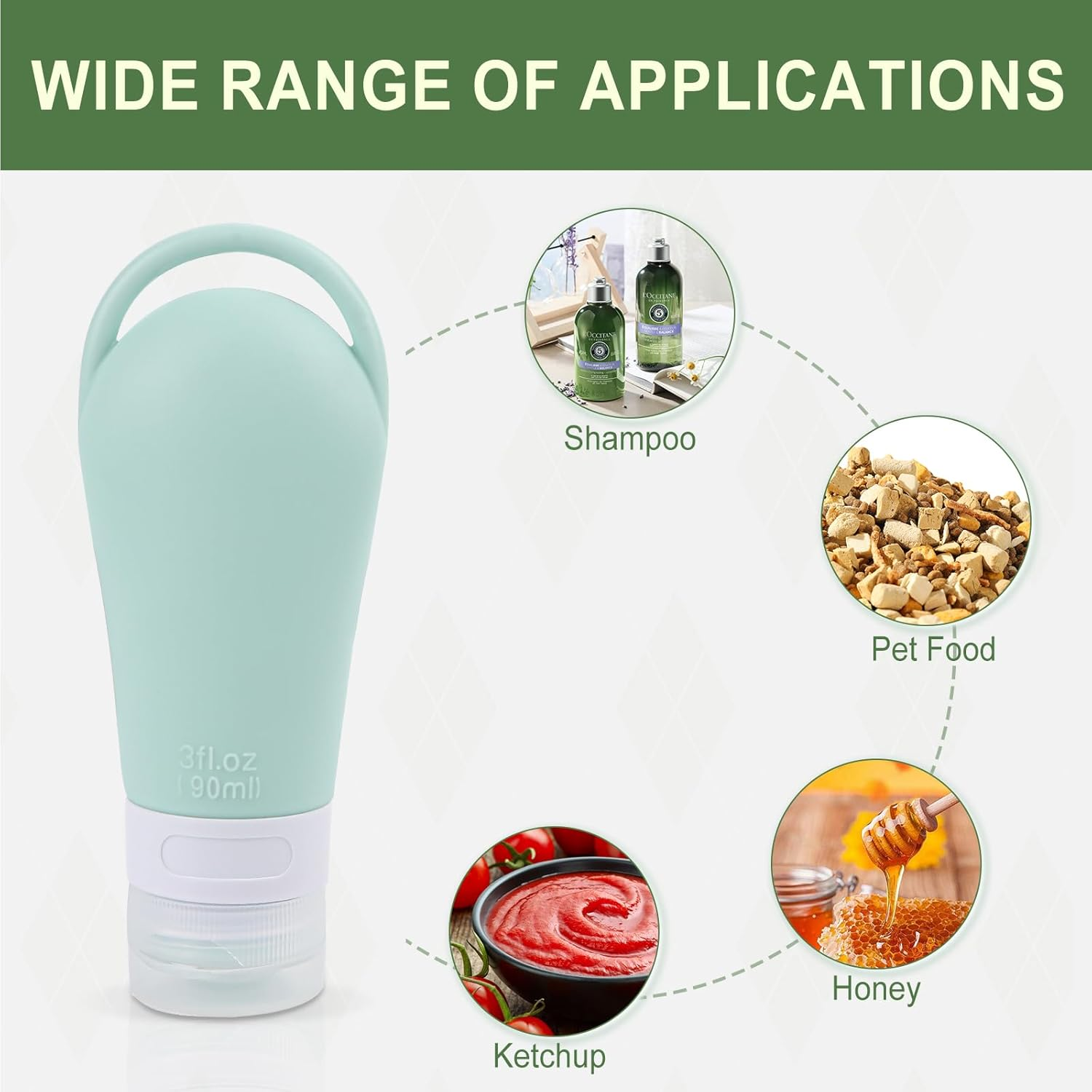 Dog Food Tube - Food Tube for Filling Dog | Fillable Tubes for Dogs with Carabiner | Silicone Travel Bottles for Dog Training as a Reward | Pet Outdoor image number 3