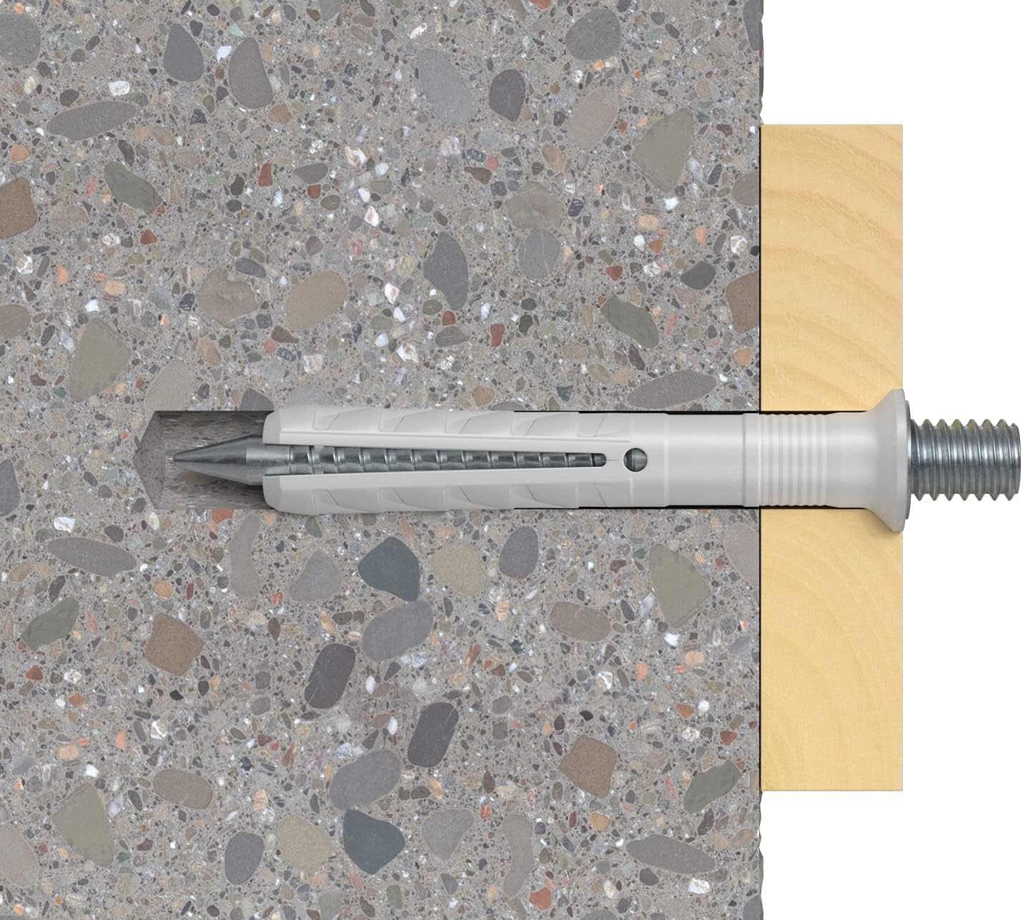 Fischer 050398 &ndash; Nail Plug N 6 X 40/10 M6 (50) (Pack of 50) image number 3