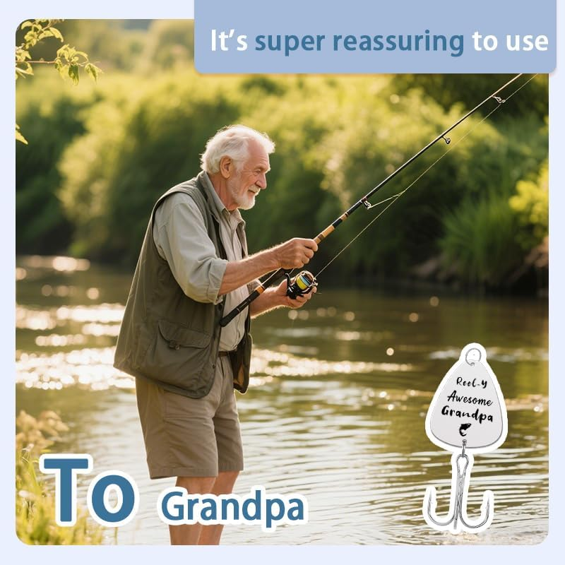 Grandpa Dad Fathers Day Retirement Gift Fishing Lures for Men Daddy Dad in Law Father Day Gifts for Father Grandfather image number 2