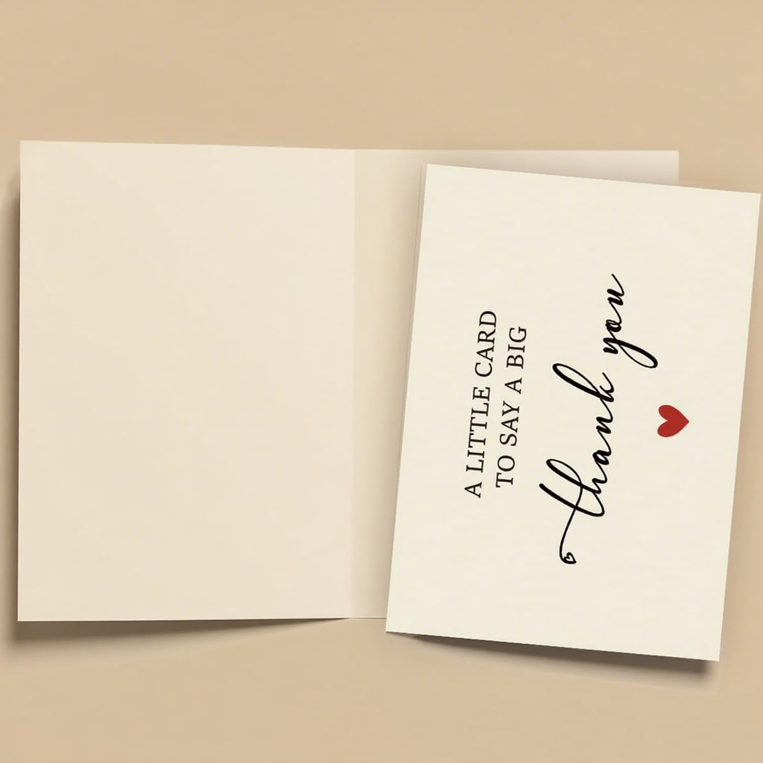 12 Pack Thank You Cards, 5.6X4 Inches Bulk Thank You Notes with Envelopes, Watercolour, Perfect for Weddings, Baby & Bridal Showers, Graduations, and Funerals (Peach Heart) image number 3