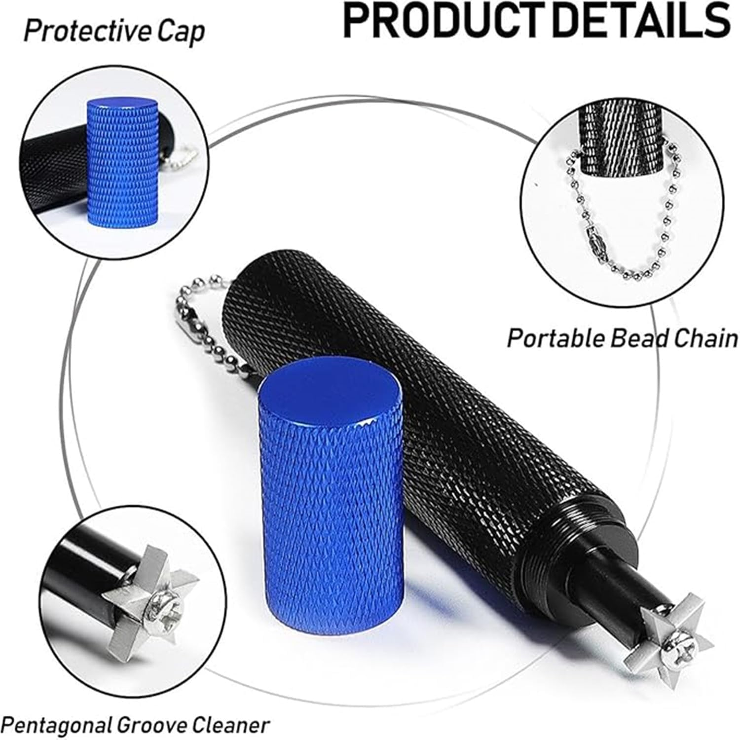 Coehaopike Golf Club Cleaner | Golf Club Groove Sharpener,Wedge Groove Sharpener, Golf Groove Sharpening Tool for Deep Cleaning and Improved Performance with Five-Legged Cutter image number 5