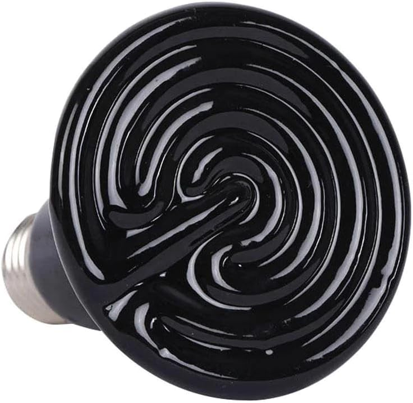 50W Pet Ceramic Heat Lamp Infrared Heating Emitter Reptiles Chickens Lizard Bulb image number 2