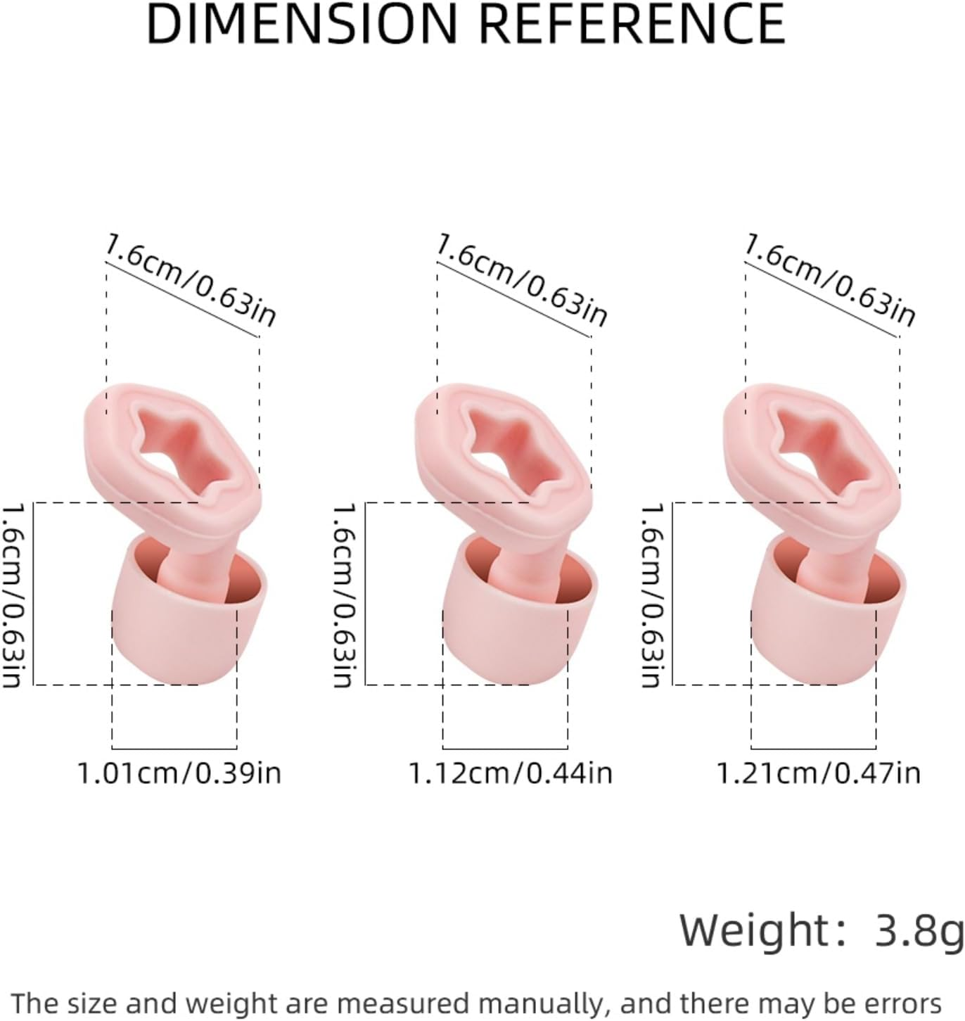 3 Pair Ear Plugs for Sleeping, Reusable Noise Canceling Earbuds for Sleep - Ultra Soft Silicone Hearing Protection, Noise Reduction - Available in S, M, L Sizes - 28Db (Pink) image number 6