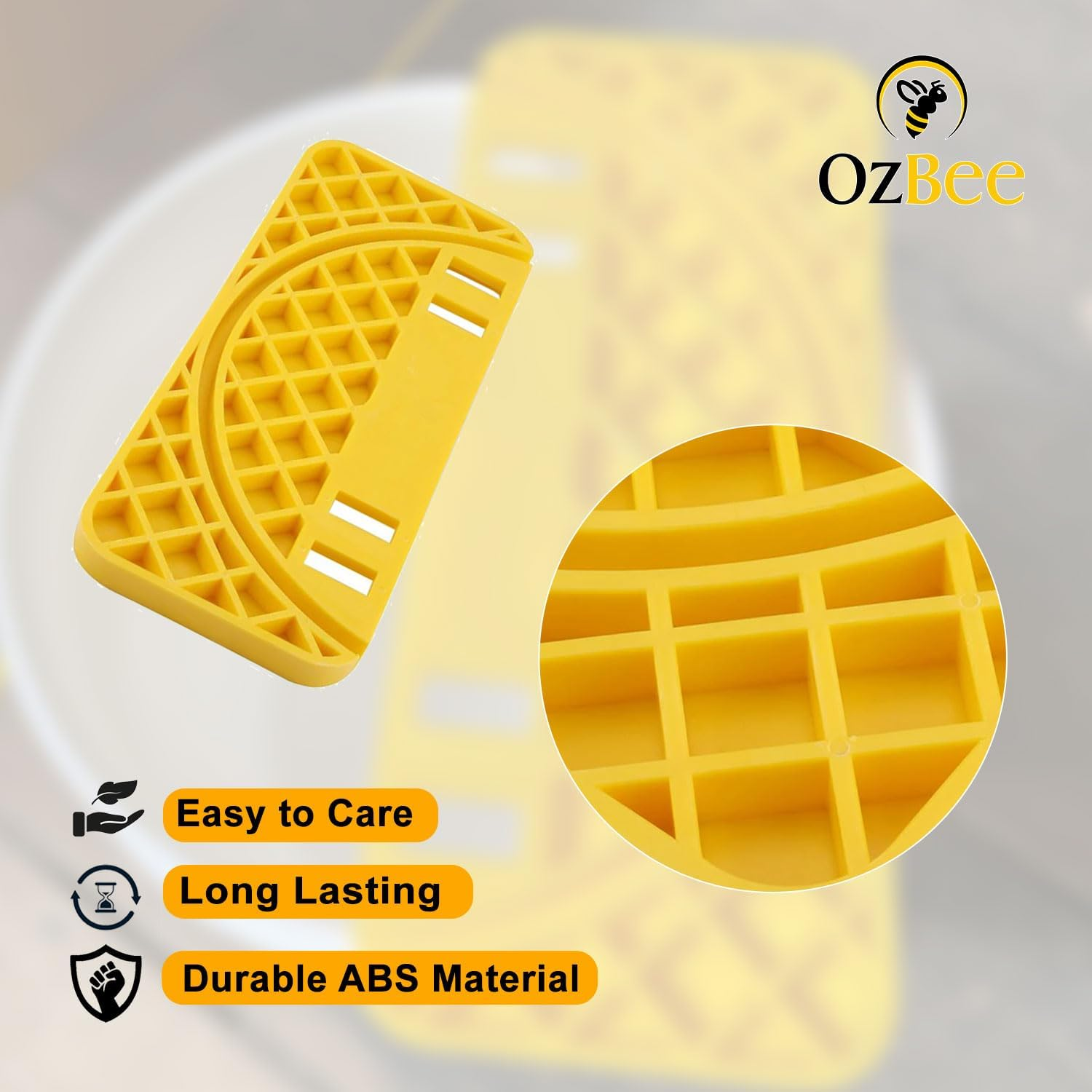 OZBEE Efficient Uncapping Bench with Honey Comb Frame Support for Beekeeping Plastic Honey Comb Capper Honey Tank Cut Lifter Support Plate &ndash; without Bucket