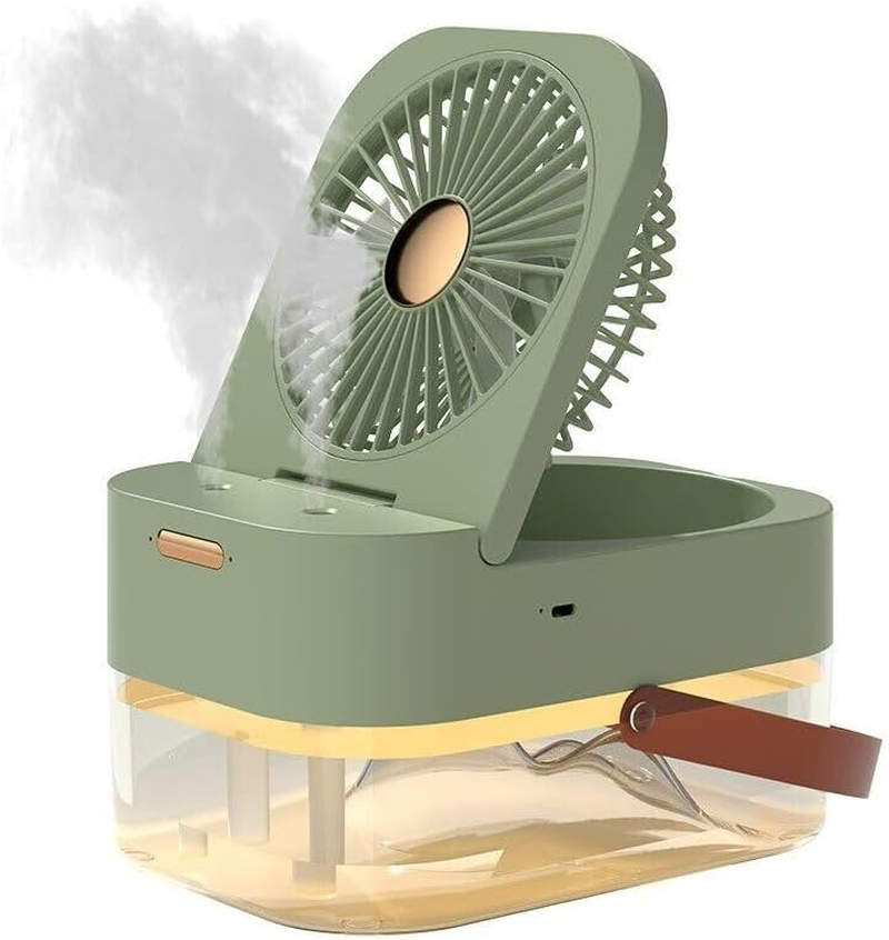 Ideer Life Mist Fan Portable Mini Personal Evaporative Air Cooler Rechargeable (White)