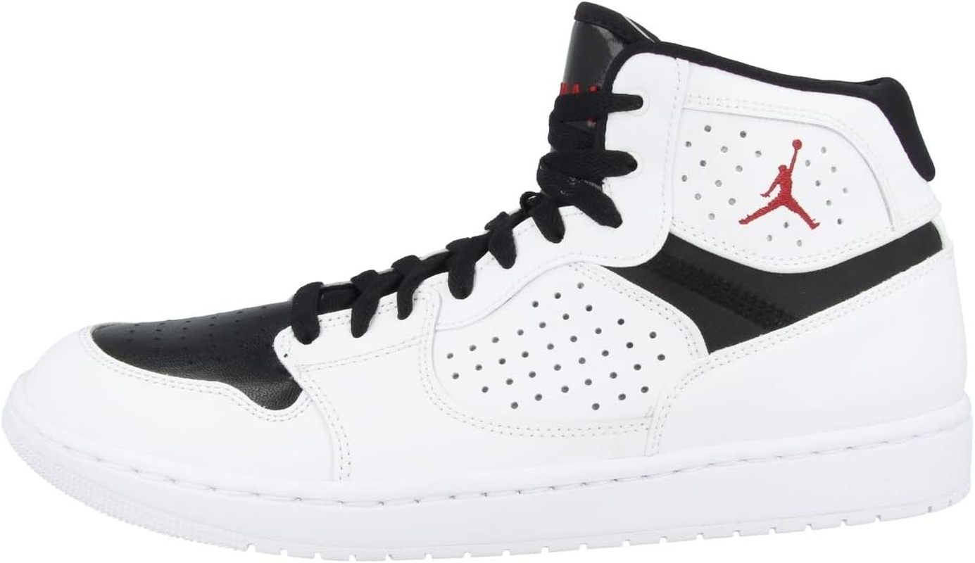 Nike Air Jordan Access Mens Basketball Trainers AR3762 Sneakers Shoes (UK 8.5 US 9.5 EU 43, White Gym Red Black 101) 101