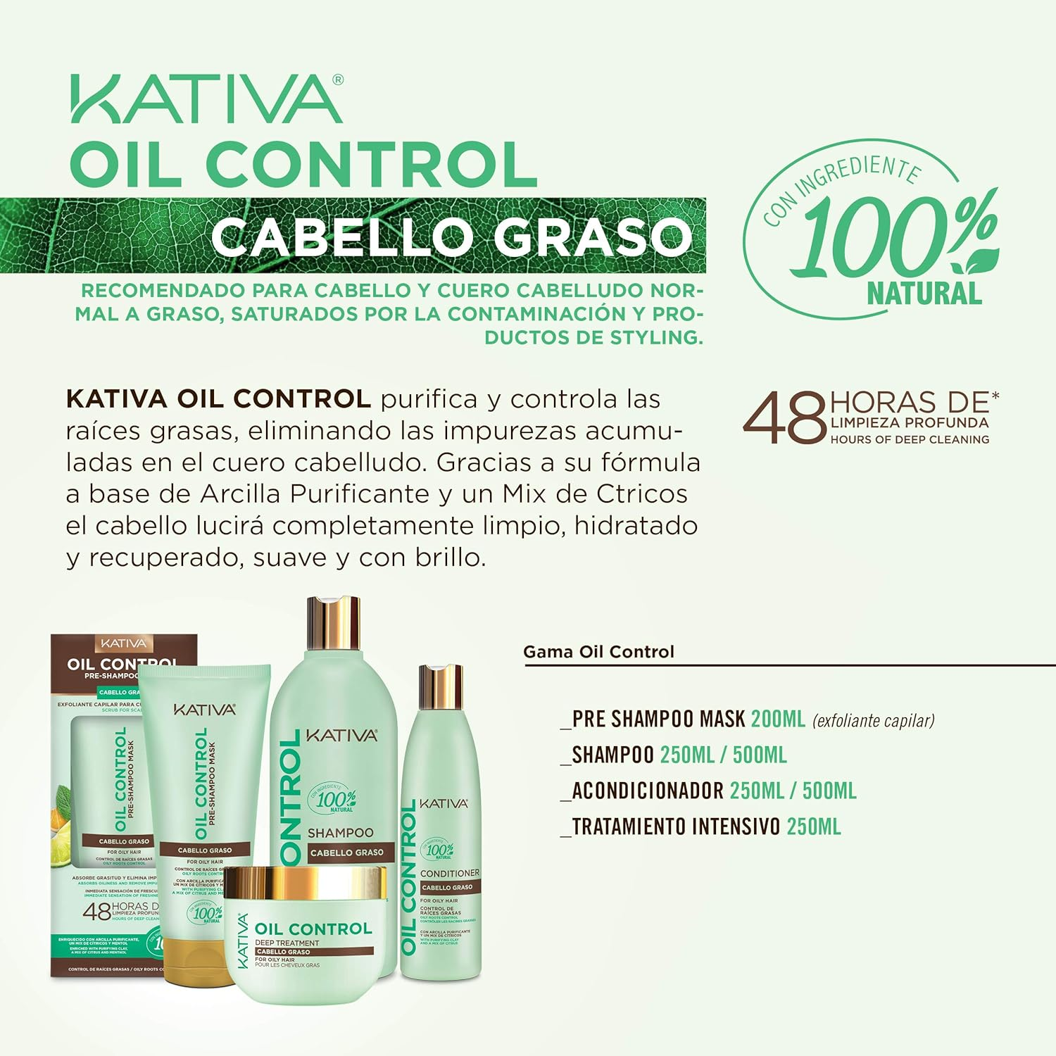 Kativa Oil Control Shampoo &ndash; 1 Pack image number 6