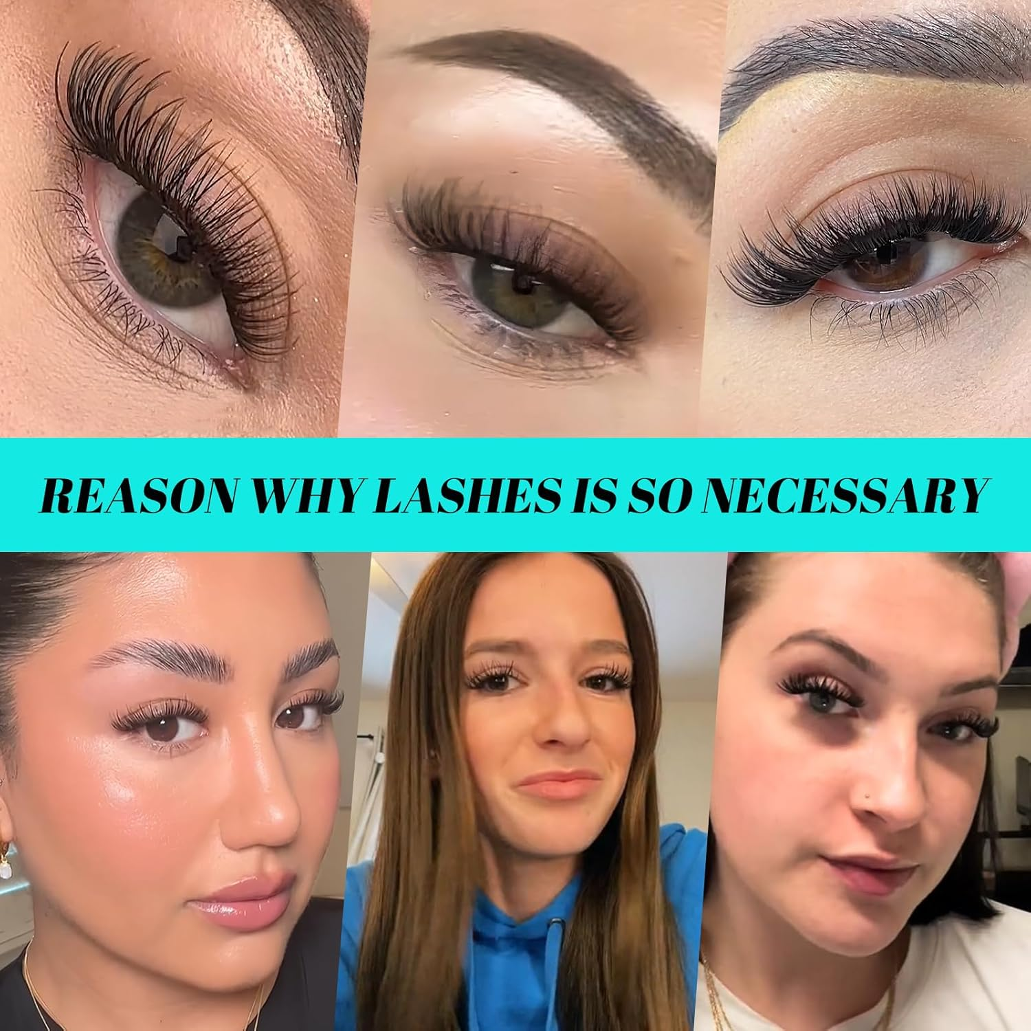 Lash Extension Kit 320Pcs,Diy Individual Lashes Clusters Kit,Lash Bond and Seal, Remover for Eyelashes Extensions, Applicator Tool for False Eyelash Cluster at Home(3040D,D-Mix9-16Mm) image number 3