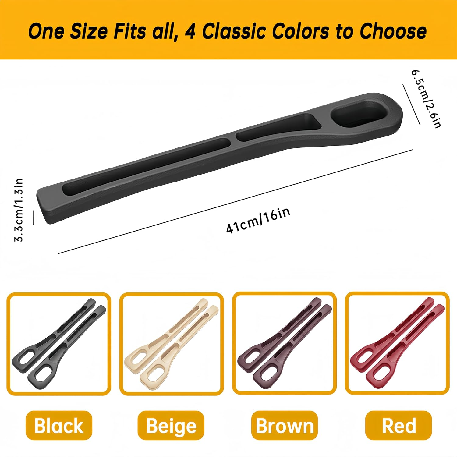 2 PCS Car Seat Gap Filler, Universal Car Seat Gap Organiser to Prevent Item Drops and Add Storage Space, Car Accessories for Cellphone Storage Slot, Car Accessories Interior for Keys Wallets(Black) - Brown image number 5