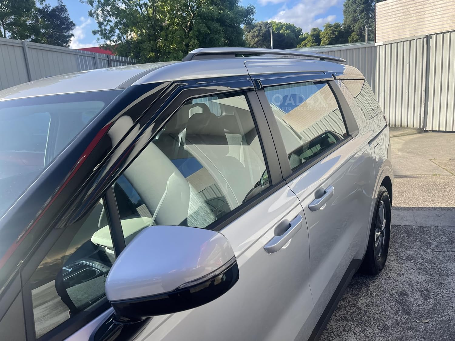 OAD4X4 Weathershields Compatible with KIA Carnival KA4 Series 2020-Onwards, Weather Shields Window Visors Wind Deflectors Sun Rain Guard 6PCS Set image number 3