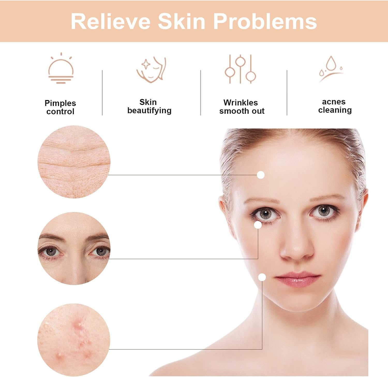 High Frequency Facial Machine - High Frequency Facial Wand, Device for Skin Care image number 6