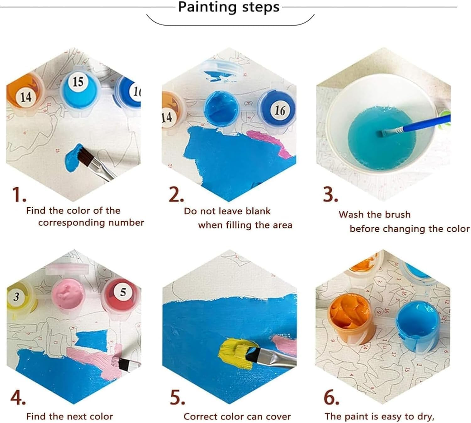 Starry Night Paint by Numbers Kit for Adults Beginners - 16X20 Inch DIY Tree Acrylic Painting on Canvas for Home Wall Decor Gift image number 5