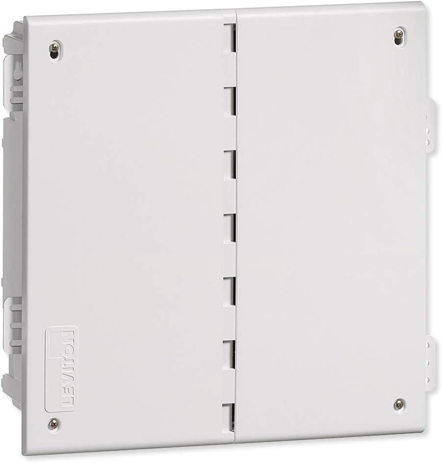 Leviton 49605-140 14" Wireless Structured Media Center with Vented Cover, White image number 3
