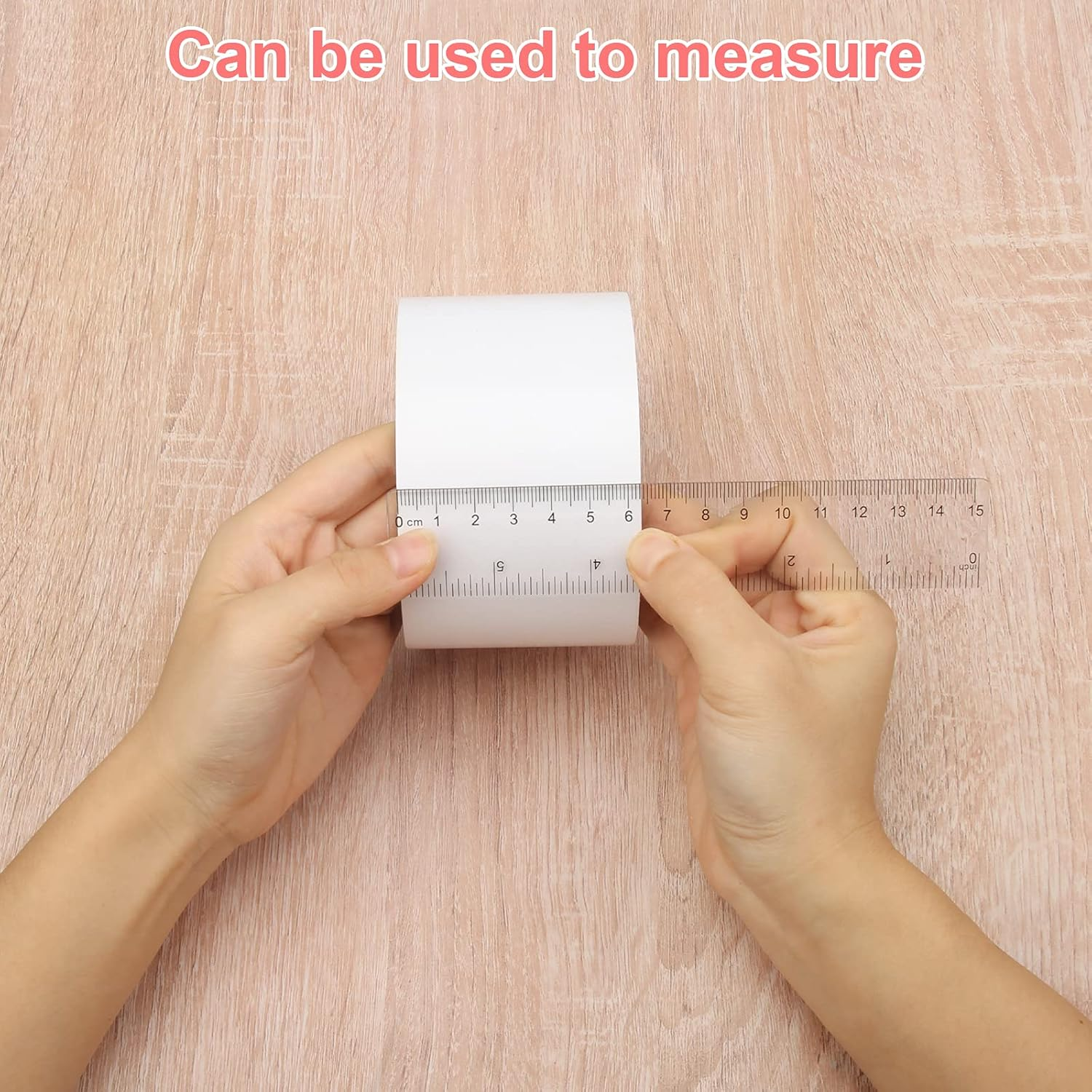 Pletpet 2 Pack 6 Inch Clear Plastic Ruler Straight Shatterproof Rulers Transparent Rulers for Office Supply Ruler (Clear) image number 5