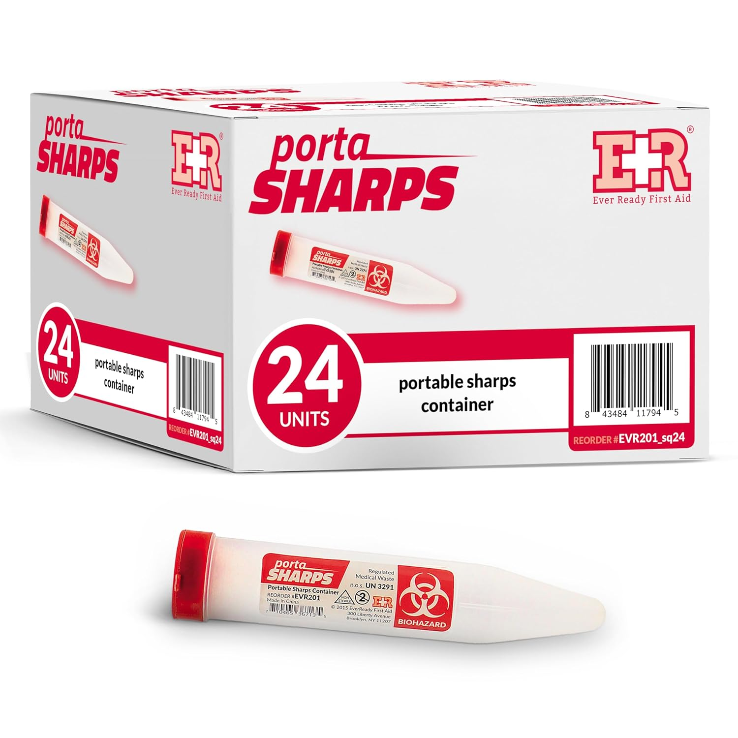Ever Ready First Aid Porta Sharps Transportable Sharps Container with Locking Mechanism (6 Pack) image number 3