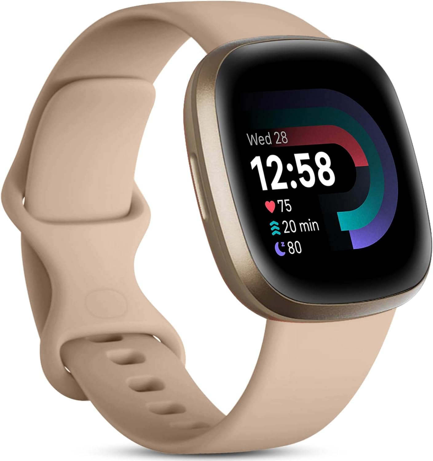 Ouwegaga Compatible with Fitbit Sense/Fitbit Versa 3/Fitbit Sense 2/Fitbit Versa 4 Bands for Women Men, Soft TPU Sport Replacement Waterproof Wristbands for Sense/Sense 2/Versa 3/Versa 4 Smartwatch