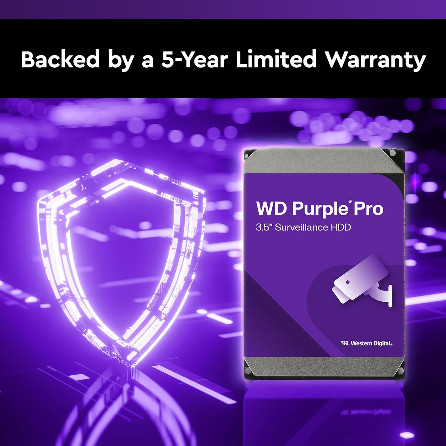 Western Digital WD Purple Pro 14TB 3.5" WD142PURP Smart Video HDD image number 2