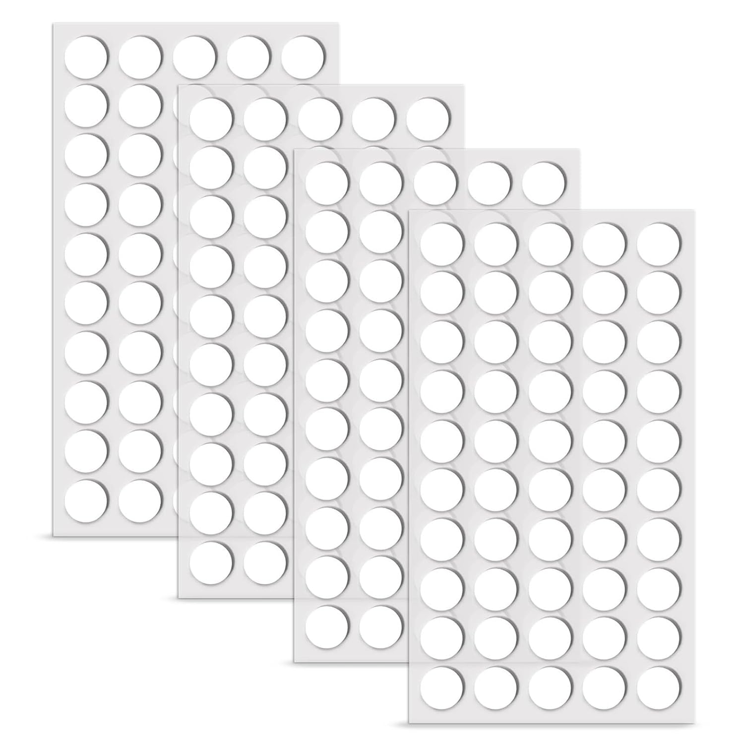 Double Sided Adhesive Dots, 200 Pcs Strong round Adhesive Transparent Dots, Removable Traceless Adhesive Dots for Gift Wrapping, DIY Scrapbooking, Festival Decoration (20Mm) image number 3