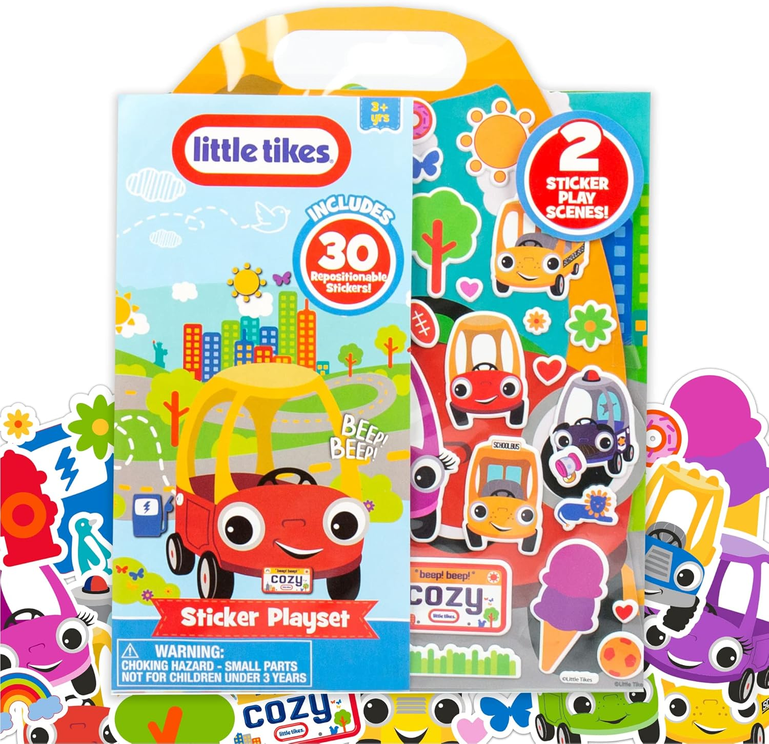 Bluey Sticker Playset - Reusable Interactive Puffy Stickers for Kids, Perfect Birthday Party Gift, Road Trip Toy, Improves Dexterity, Great for Ages 3-6