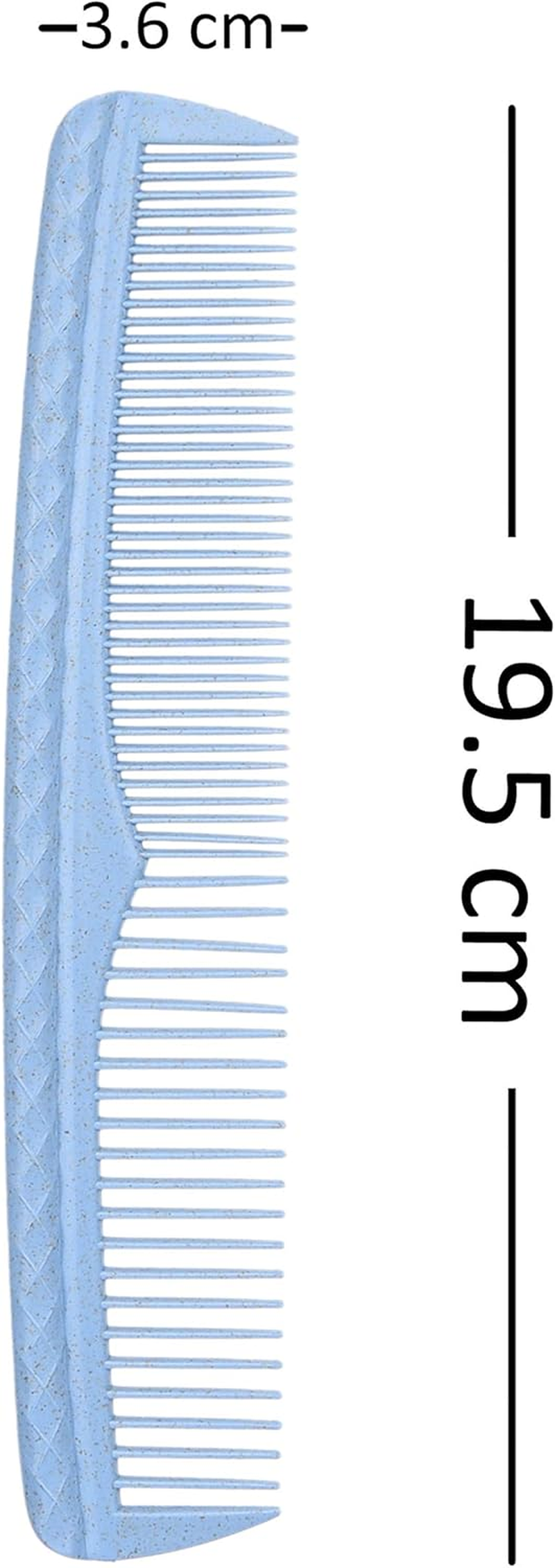 Kare & Kind Hair Comb Set - Colourful 4-Piece Durable Plastic Comb - (7.6 Inch) - Coarse and Fine Tooth - for Combing, Hair Styling, Trimming, Cutting - Home and Hairdressing Salons image number 3