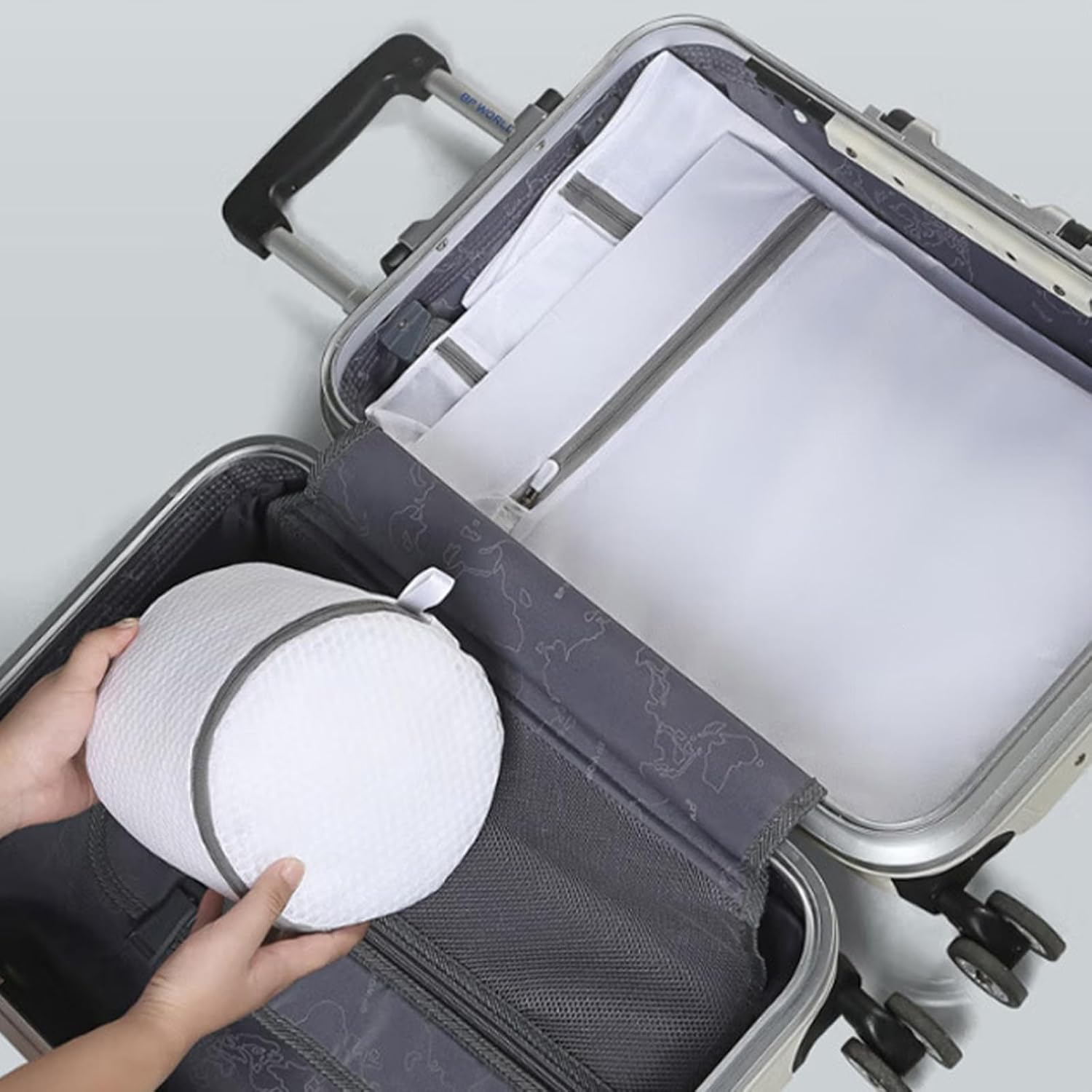 8 Pack Delicates Laundry Bags Mesh Washing Bags for Bras, Socks & Clothing Gentle Wash Organiser for Machine & Travel XL Breathable Mesh (White) image number 5