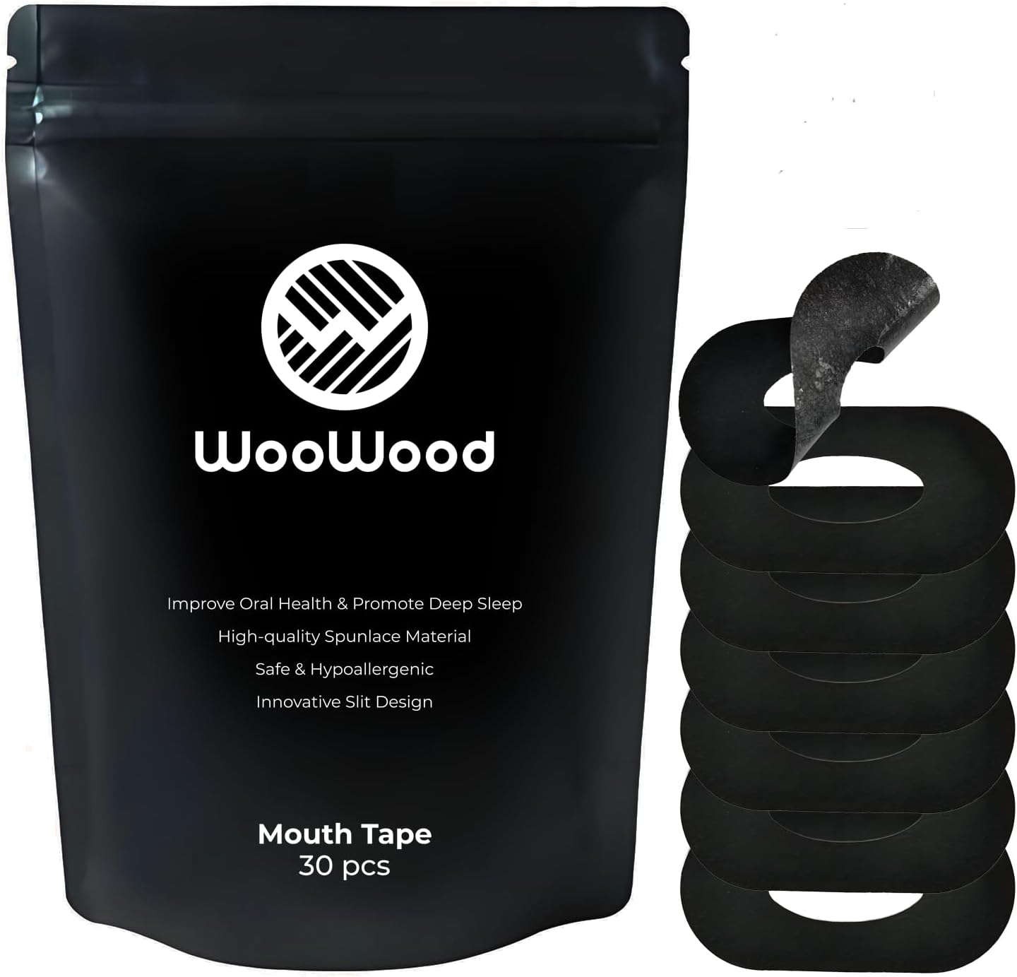 30Pcs Anti-Snoring Mouth Tape, Gentle Sleep Strips for Promoting Nasal Breath & Reducing Snoring, Hypoallergenic & Pain-Free Removal, Suitable for Sensitive Skin image number 1