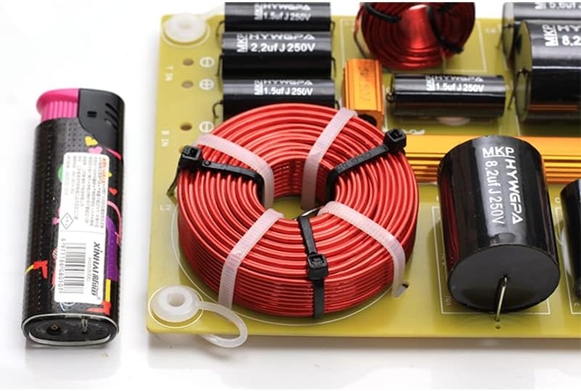 HOOCI 2PCS 200W 2-Way Audio Hifi Filter Circuit Board Stereo Speaker Crossover Filters Frequency Dividers 3200Hz 4/6/8 Ohm (Color : T6 W4)