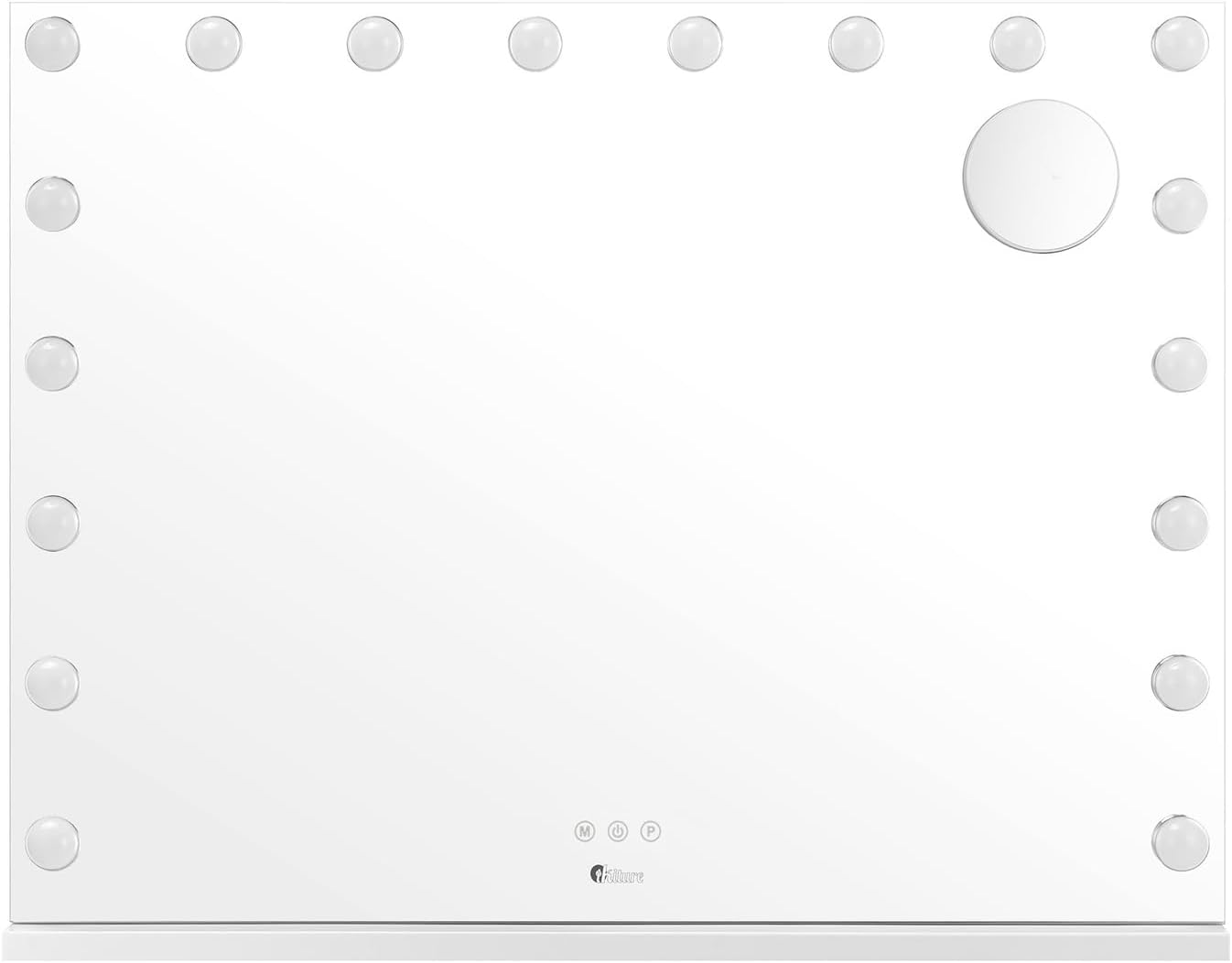 Oikiture Hollywood Vanity Mirror with Light, Smart Makeup Mirror with 18 LED Bulbs 80 X 58Cm Type-C & USB Power Charging Vanity Mirror with 10X Magnifying Mirror image number 3