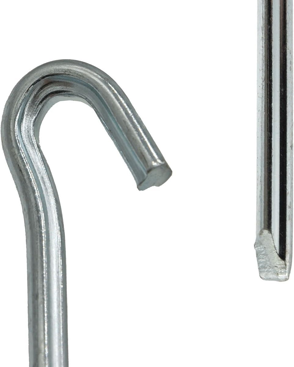 AMANKA Indestructible 5 Triangular Tent Pegs XL Pegs 230 X 6 Mm Ground Anchor Camping Tent Nails Robust Galvanised - Pack Of 10 V-Profile image number 4