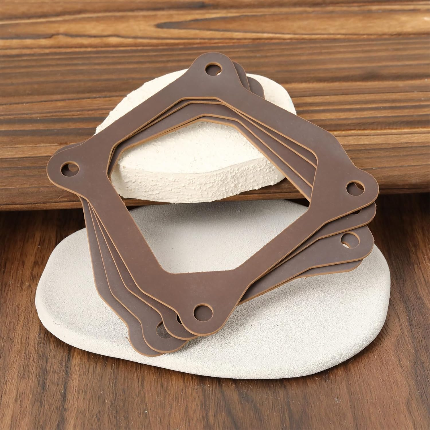 SG Store 4X Lawnmower Rocker Cover Gasket 12391-ZE1-000 Compatible with Honda GX110 GX120 GX140 GX160 GX200 image number 1