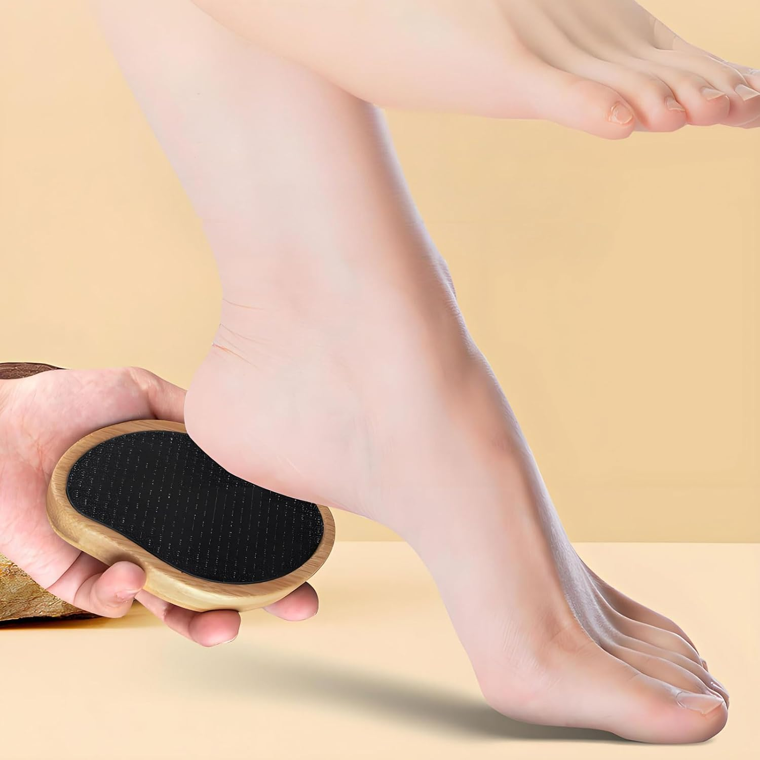 RUIFEN One Pack Foot File Set, Nano Black Technology to Remove Dead and Hard Skin for Cracked Heels, Home Pedicure Tools, Safe and Effective Foot Care (4.2 * 2.6 Inches) image number 4