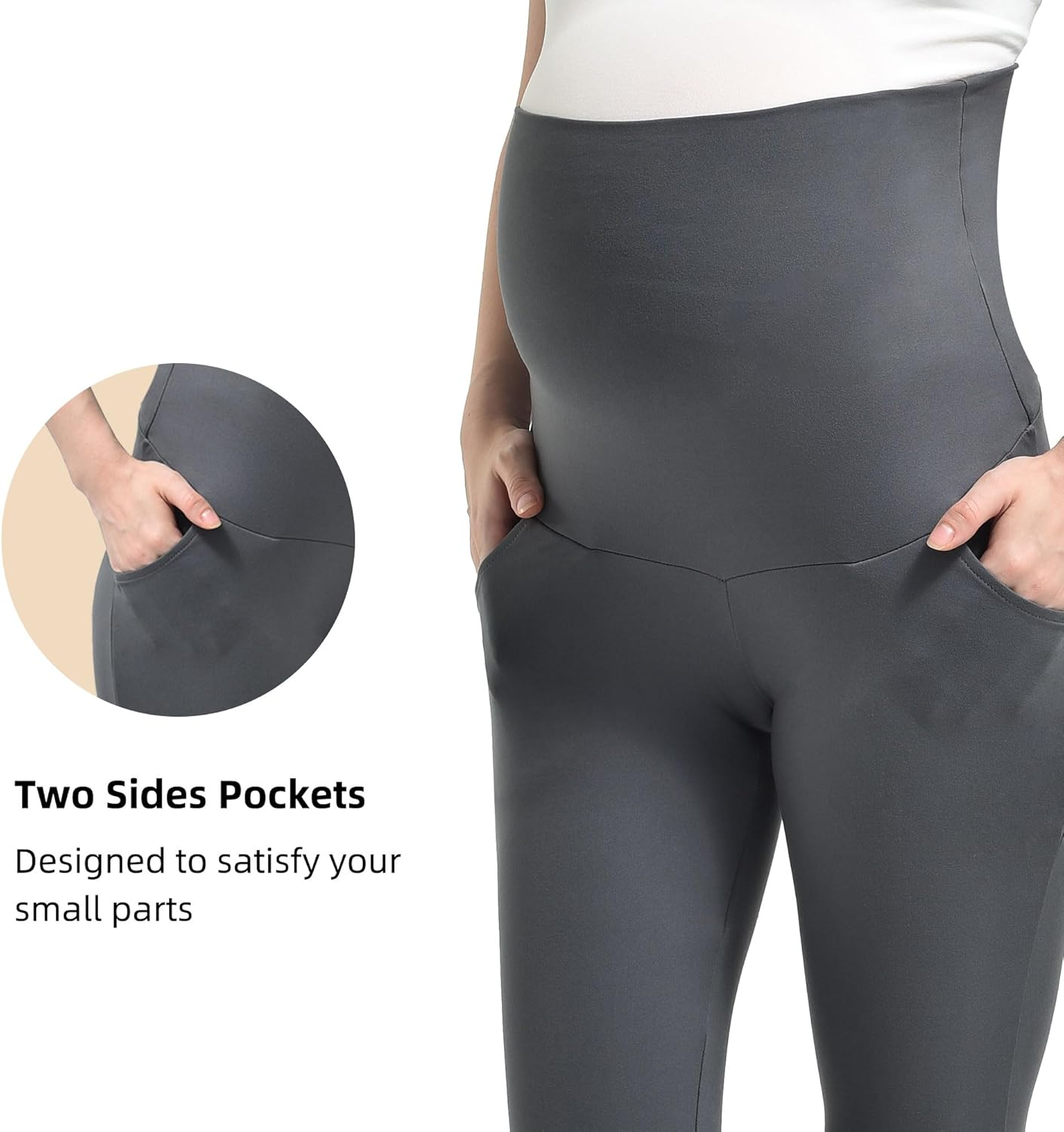 Maternity Joggers for Women - Maternity Casual Pants Activewear Women'S Pregnancy Sweatpants with Pockets image number 5