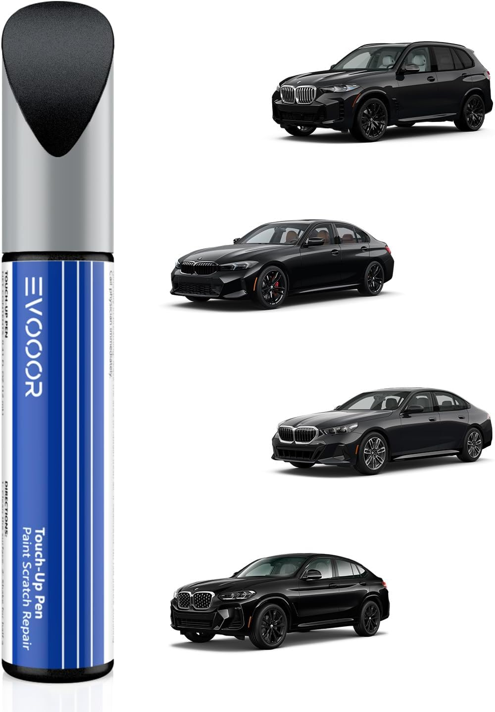 Touch up Paint for BMW, Black Sapphire(475) Exact Match Touch up Paint Car Scratch Repair (Black Sapphire Metallic for 3/5 Series/X2/2018 X3/X4/2018 X5)