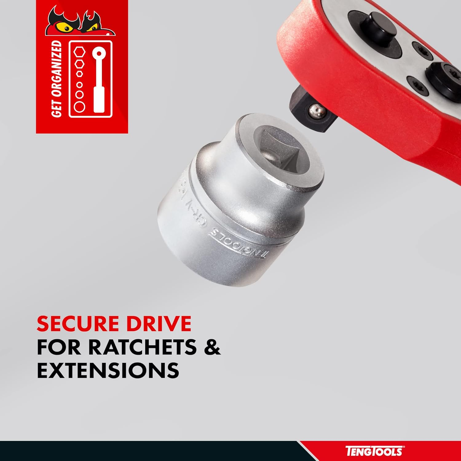 Teng Tools 16Mm 1/2 Inch Drive 12 Point Regular/Shallow Metric Socket - M120516-C image number 4