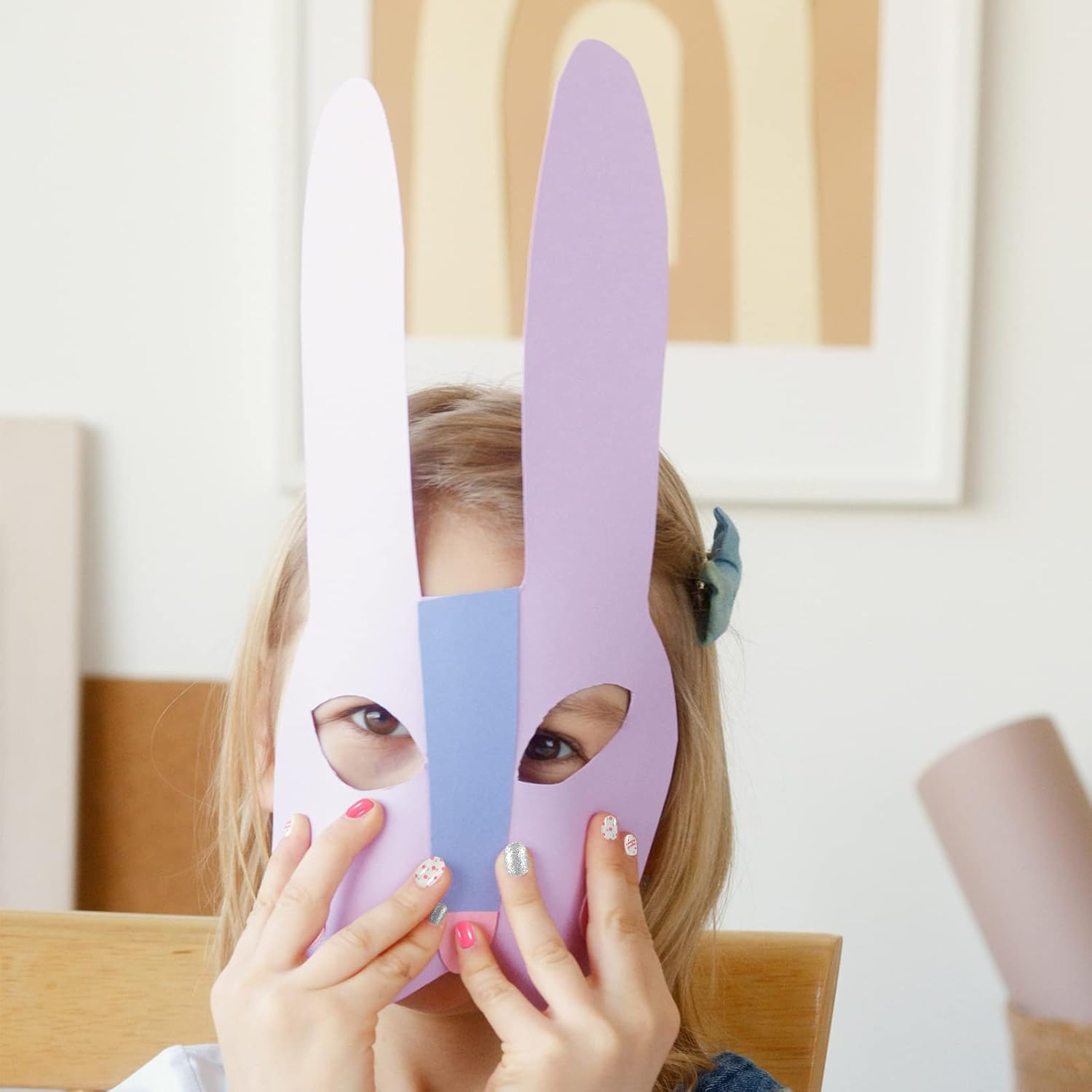 SAVITA 96Pcs Kids False Nails Press on Colorful Pre-Glue Full Cover Short False Nails Fake Nails for Girls Lovely Children Nail Art Decoration, 4 Boxes image number 3